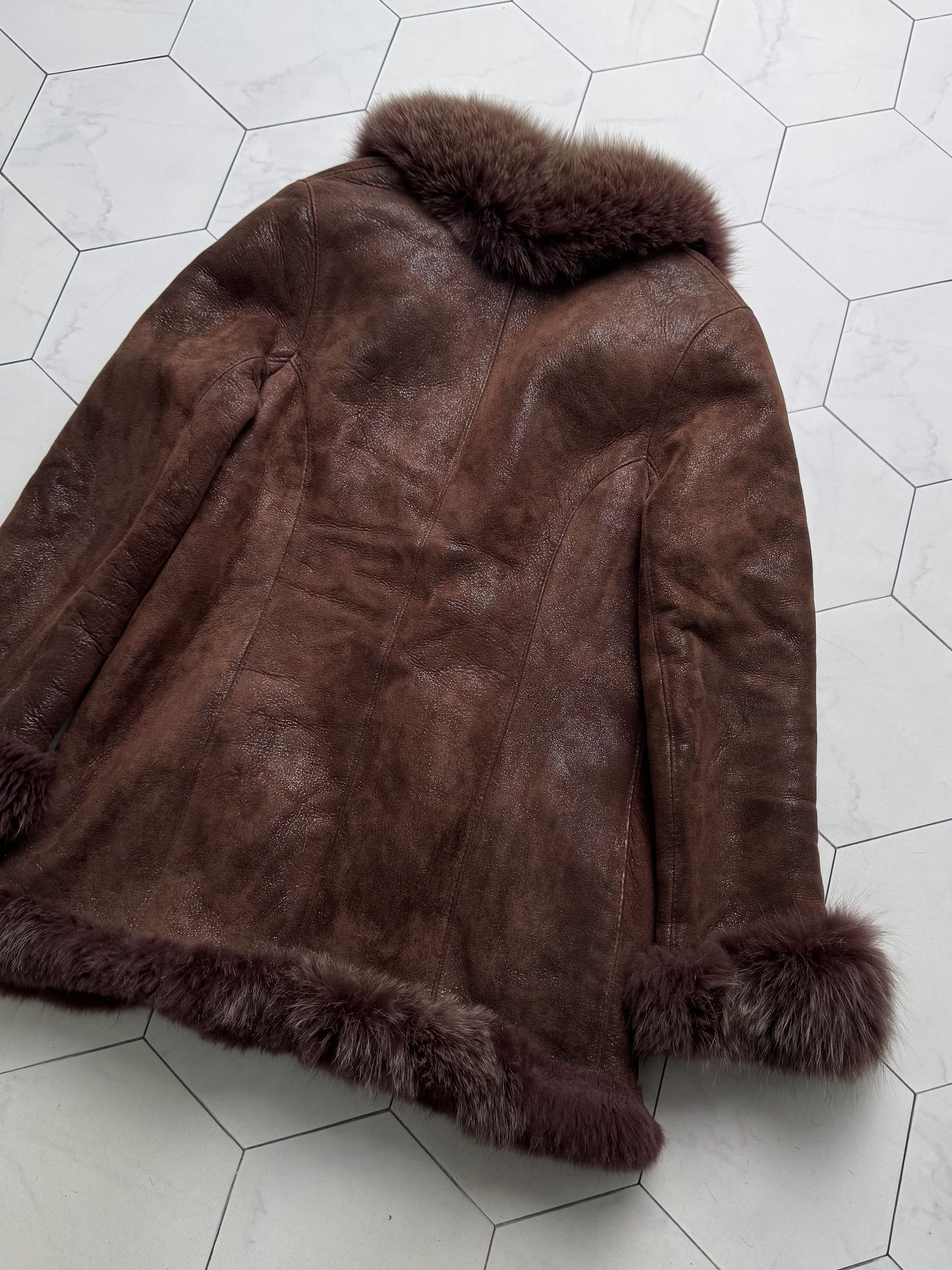 Vintage Vintage Real Sheepskin Coat With Real Fur (B250)D15E2 Size M / US 6-8 / IT 42-44 - 18 Thumbnail