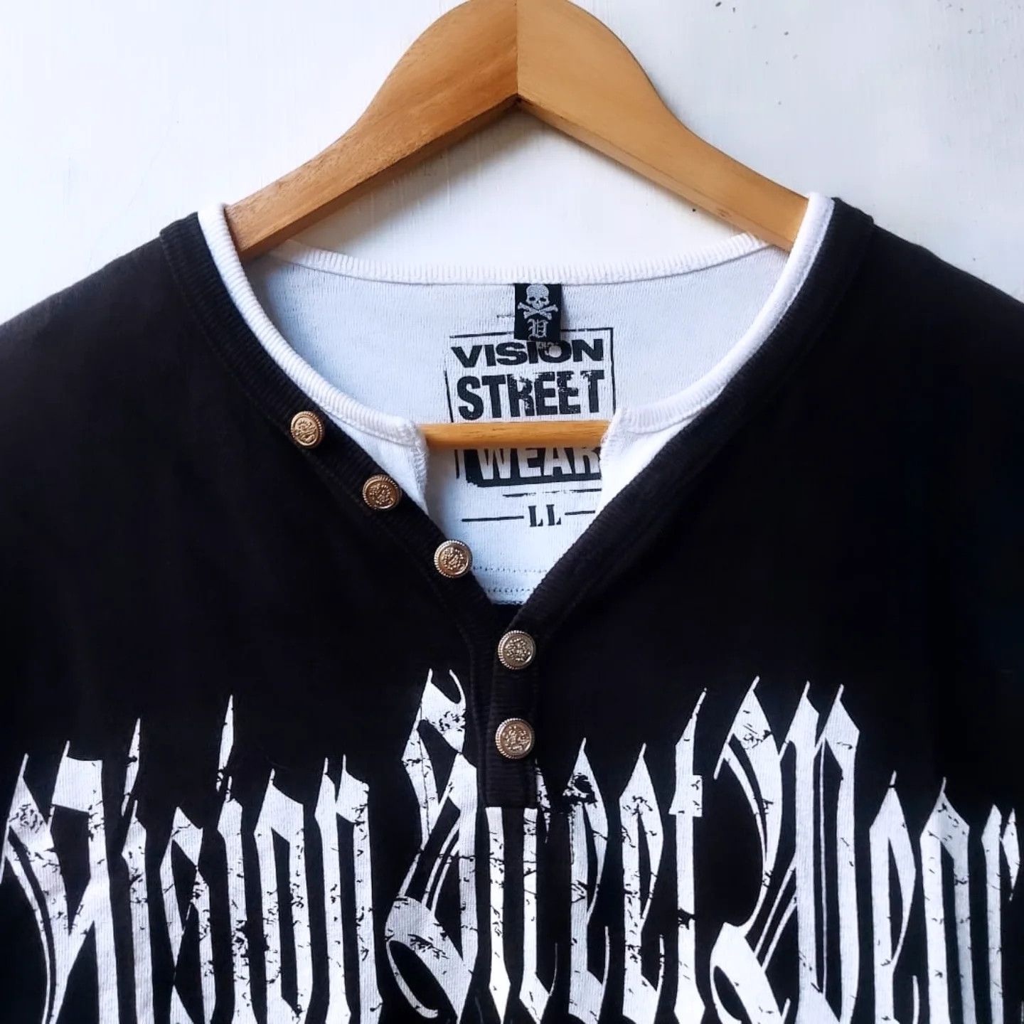 Vision Streetwear Vision Street Wear X Determenation Long Sleeve Tshirt Size US L / EU 52-54 / 3 - 4 Thumbnail