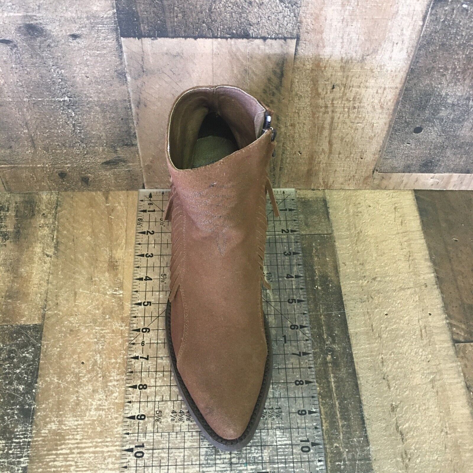 Old Gringo Brown Tassel Ankle Cowboy Boots Womens 7.5 B