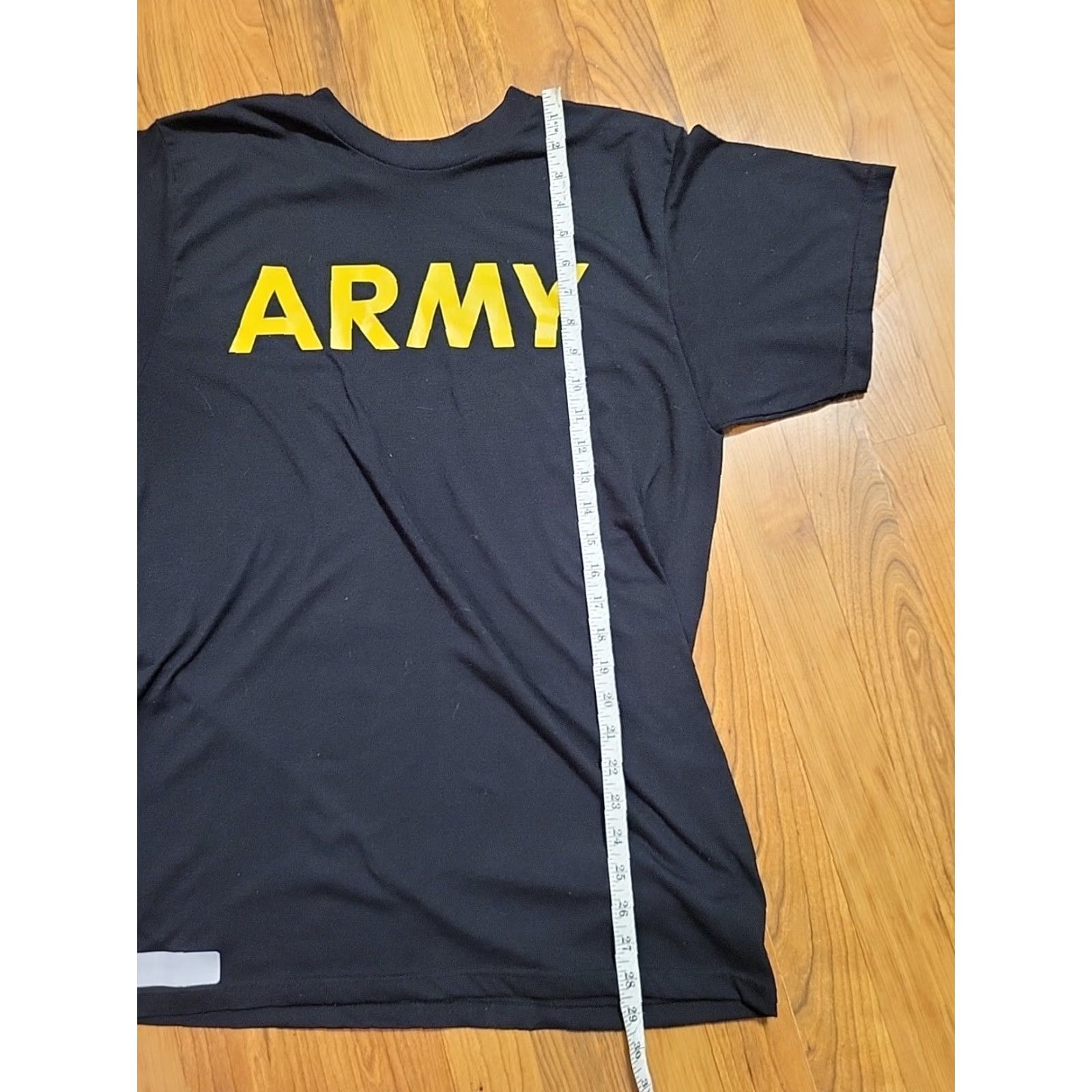Vintage Army T-Shirt Men L Black Cotton Short Sleeve Crew Neck Army Theme Soldiers / Reg Regular Fit Size US L / EU 52-54 / 3 - 2 Thumbnail