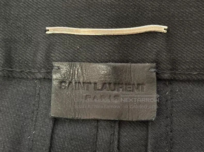 Saint Laurent Paris Saint Laurent Paris Waxed Denim Pants i Size US 28 / EU 44 - 3 Thumbnail
