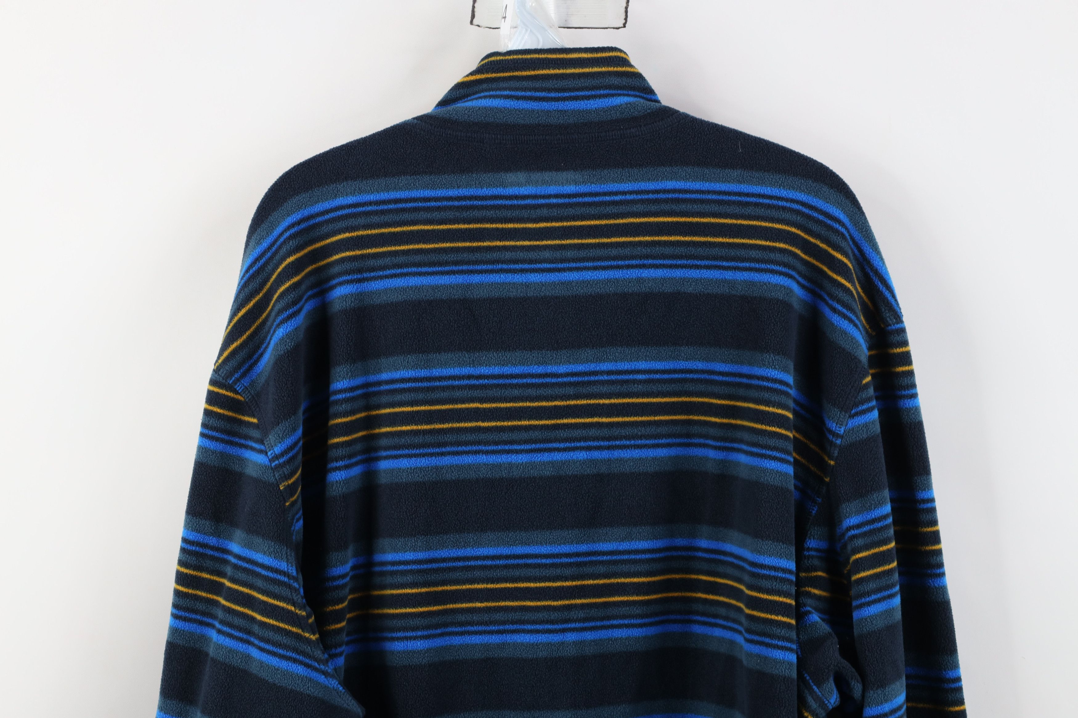 Duluth Trading Company Duluth Trading Co Striped Fleece Half Zip Pullover Sweater Size US XL / EU 56 / 4 - 11 Thumbnail