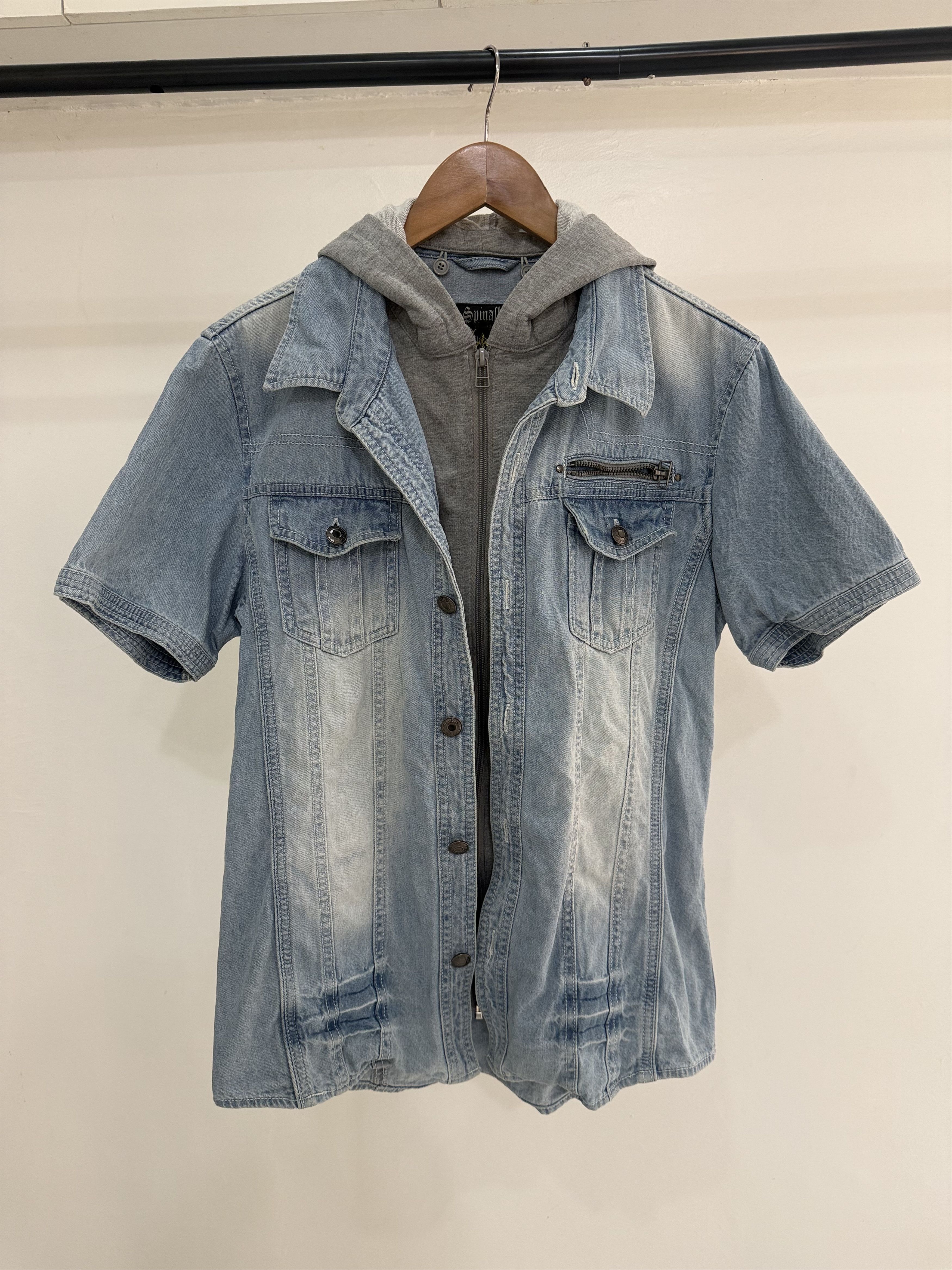 Japanese Brand Spinash Grunge Ifsixwasnine Japanese Brand Hooded Shirt Size US M / EU 48-50 / 2 - 1 Thumbnail