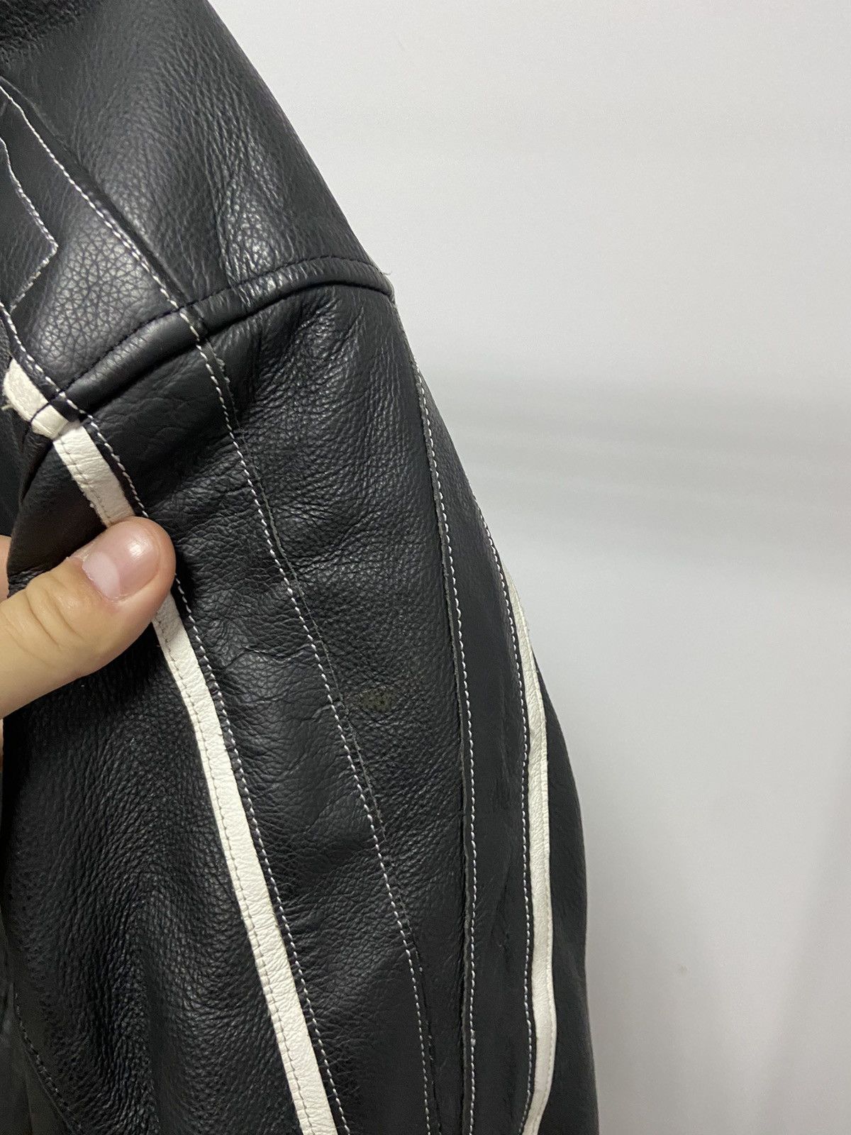 Dainese × Vintage Dainese big logo leather jacket racing moto Sleeve Size US XL / EU 56 / 4 - 10 Thumbnail