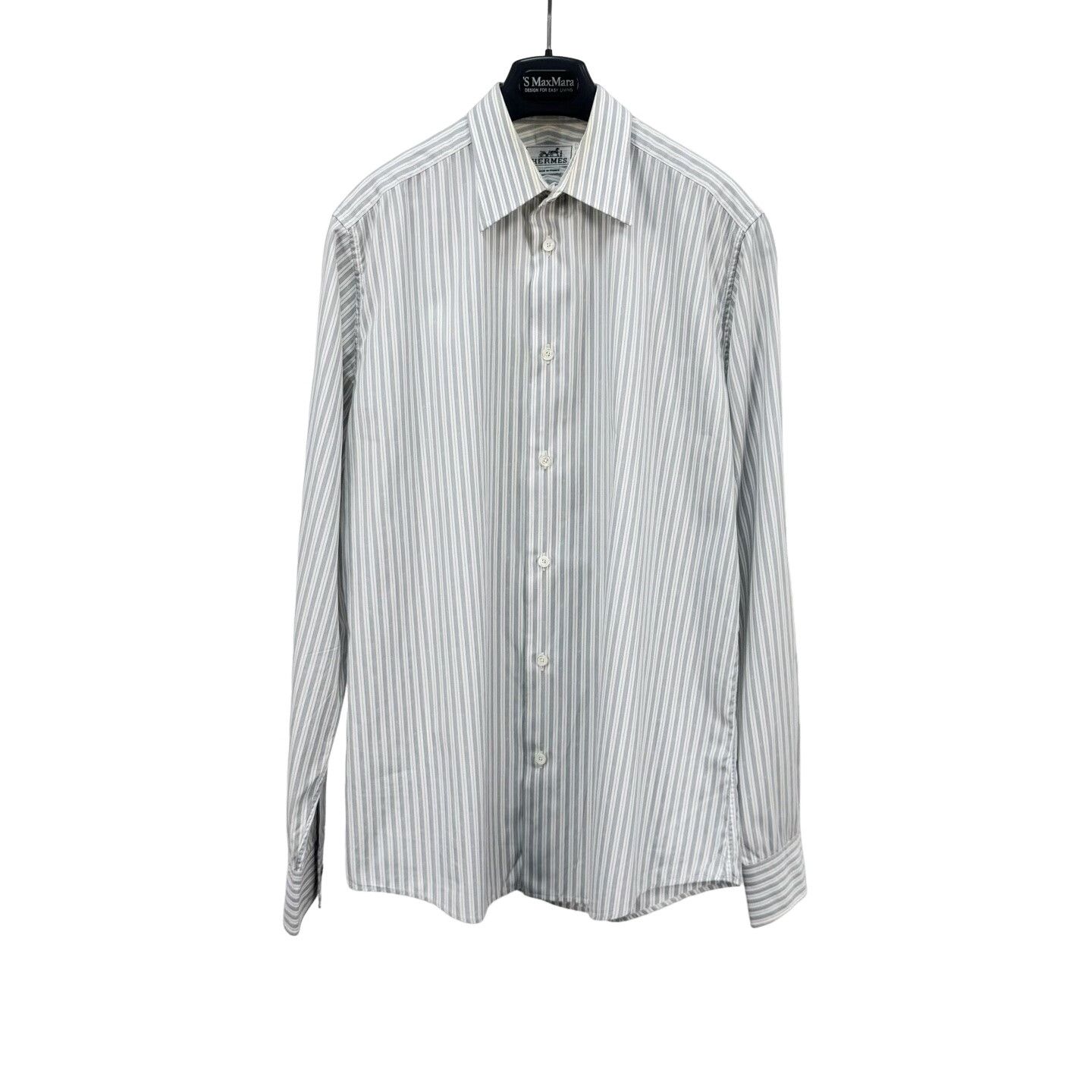 Hermes Hermes Striped H Pattern Button Up Shirt 40 Size US M / EU 48-50 / 2 - 1 Thumbnail