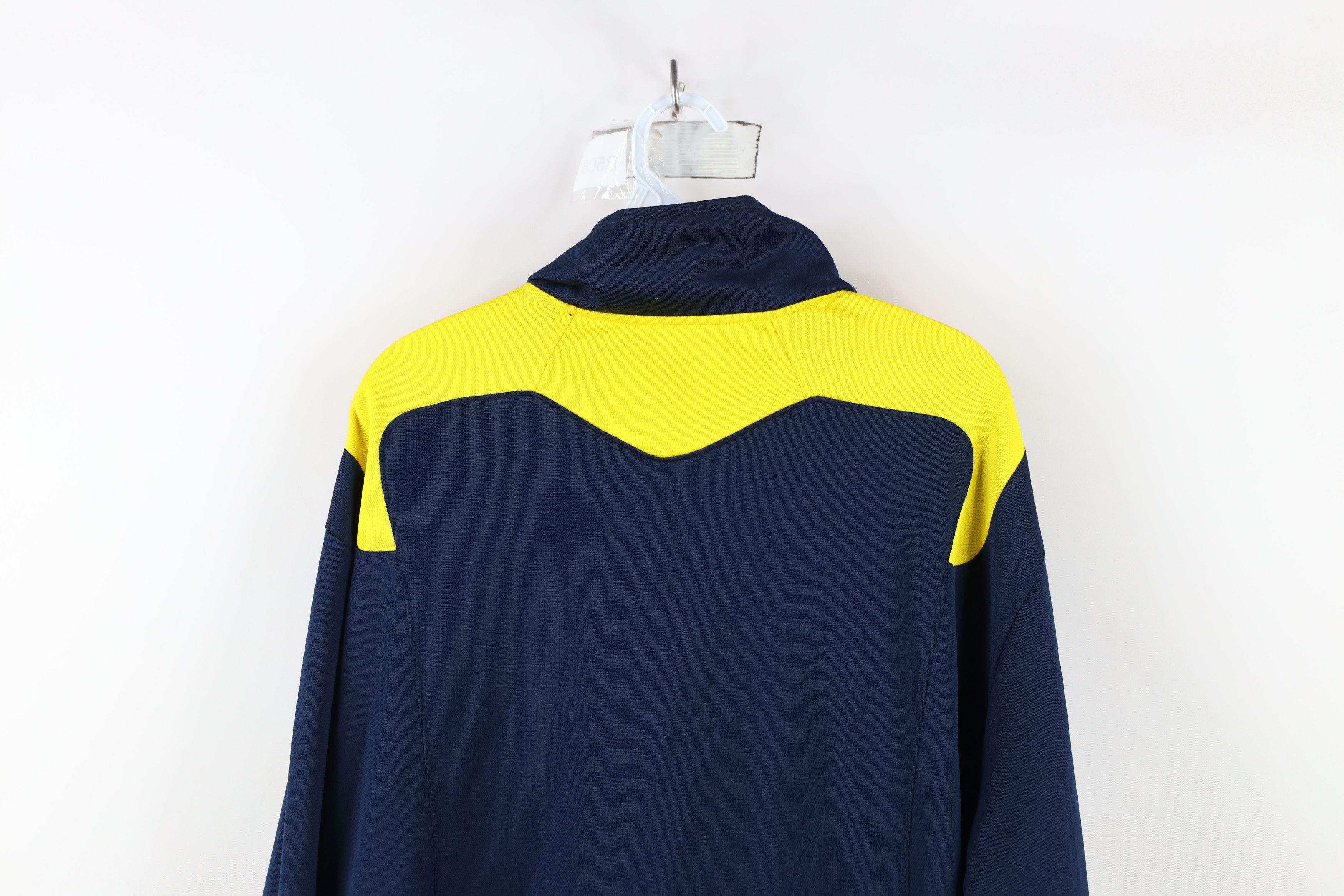 Adidas × Vintage Adidas University of Michigan Football Full Zip Jacket Size US XXL / EU 58 / 5 - 13 Thumbnail
