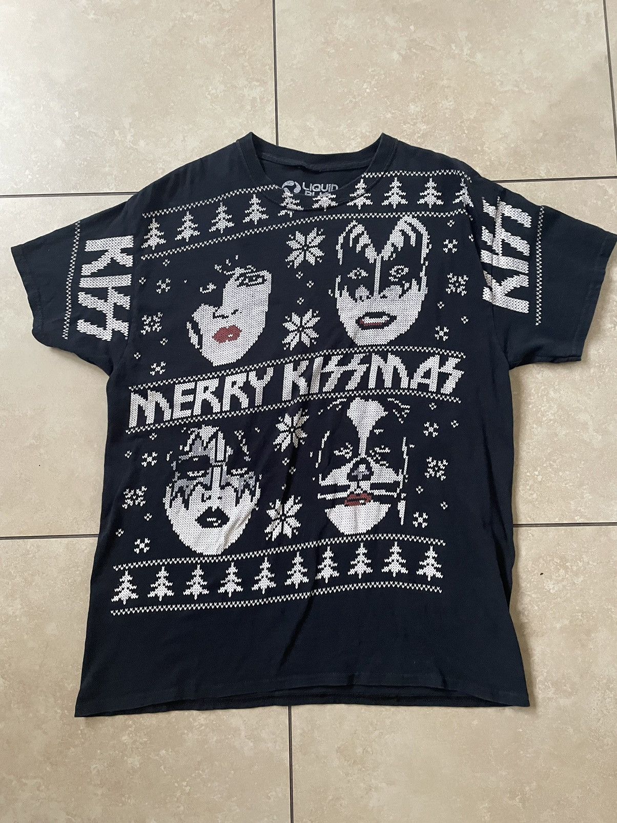 Hysteric Glamour vintage kiss merry kissmas band t shirt black Size US M / EU 48-50 / 2 - 1 Preview