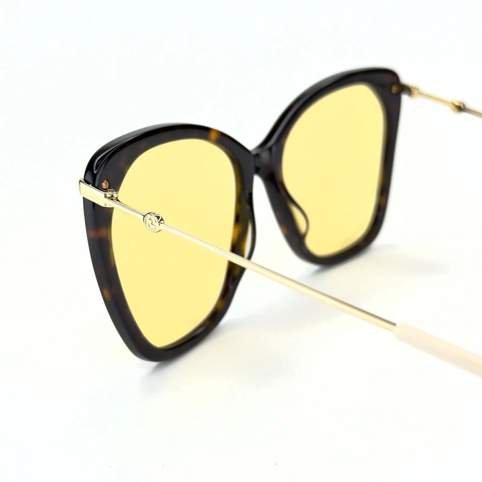 Gucci GUCCI GG0510S 0510 Gold Brown Yellow Retro Sunglasses Size ONE SIZE - 5 Thumbnail