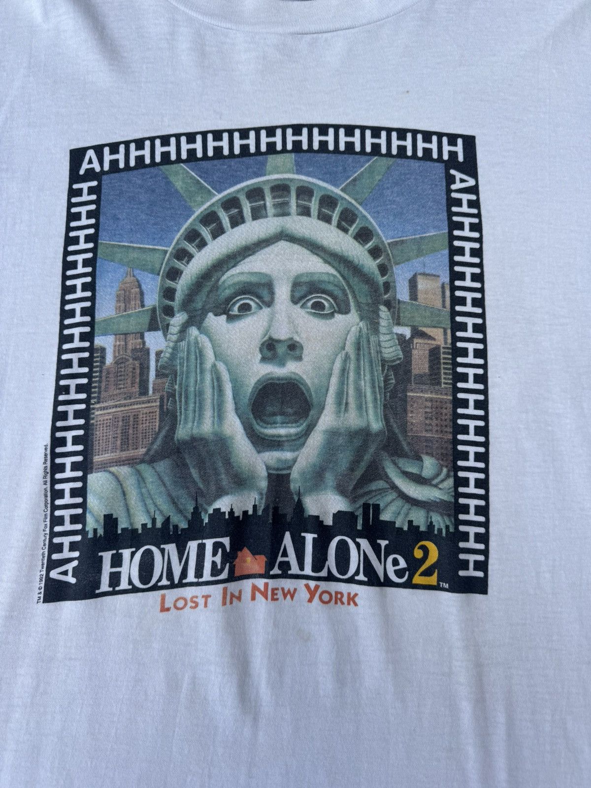 Fruit Of The Loom VTG Home Alone 2 Lost in New York Kevin McCallister Shirt Size US XL / EU 56 / 4 - 2 Thumbnail