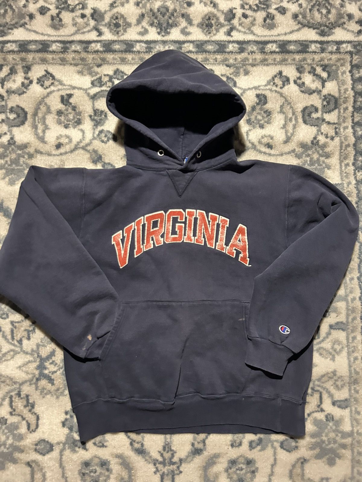 Champion Vintage 90’s Reverse Weave UVA Sweatshirt hoodie mens medium Size US M / EU 48-50 / 2 - 2 Thumbnail