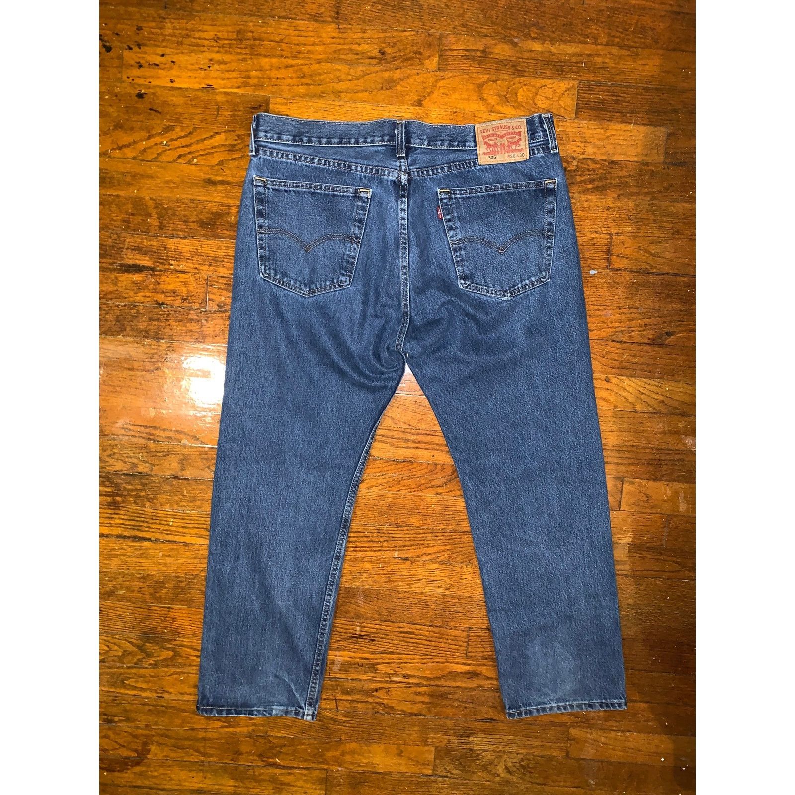 Levi's Levi’s 505 Straight Leg Jeans Mens 36x30 Small e Red Tab Size US 36 / EU 52 - 7 Thumbnail