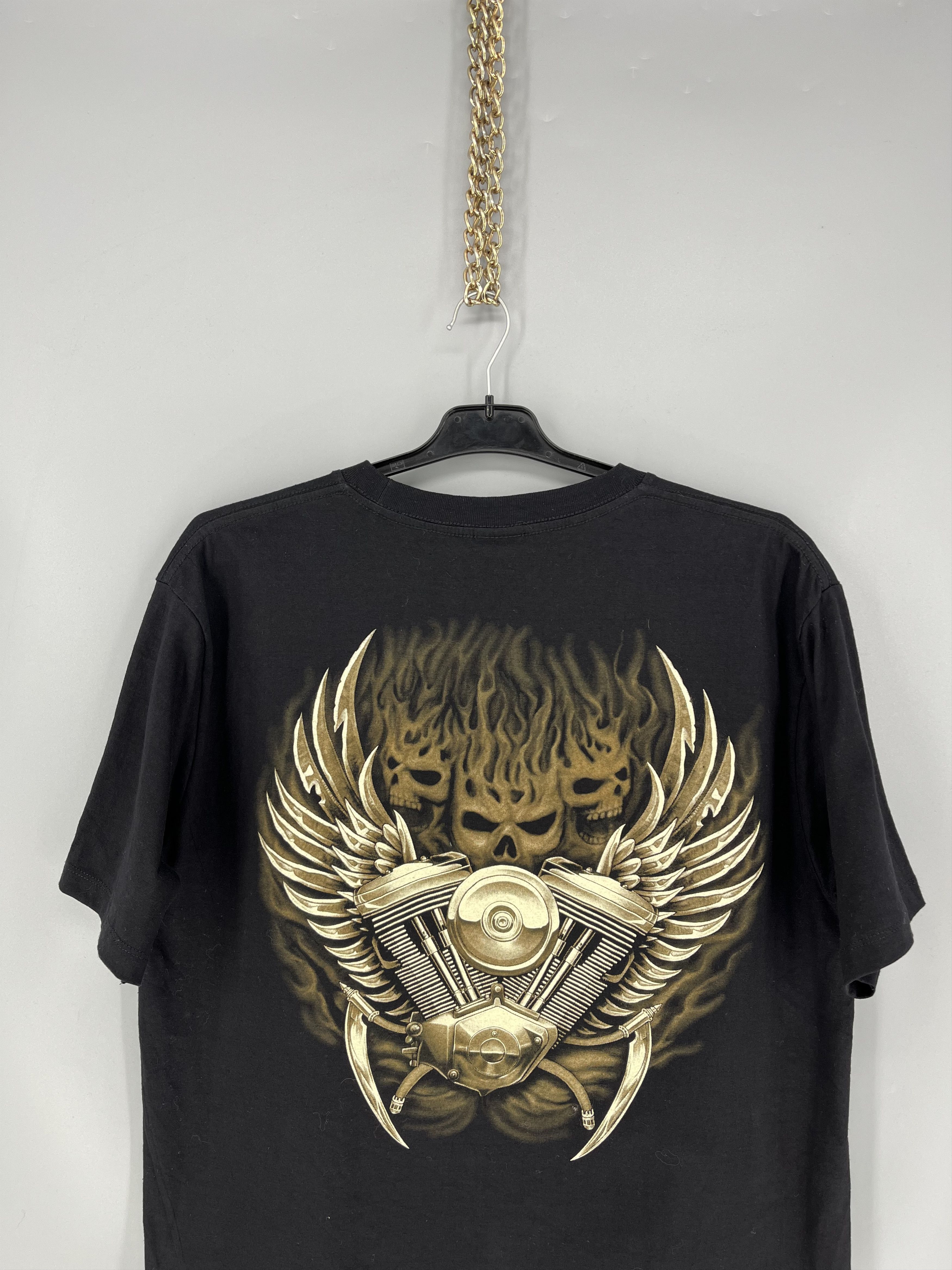 Vintage Vintage T Shirt motorcycle Feel the Thunder Size US L / EU 52-54 / 3 - 10 Thumbnail