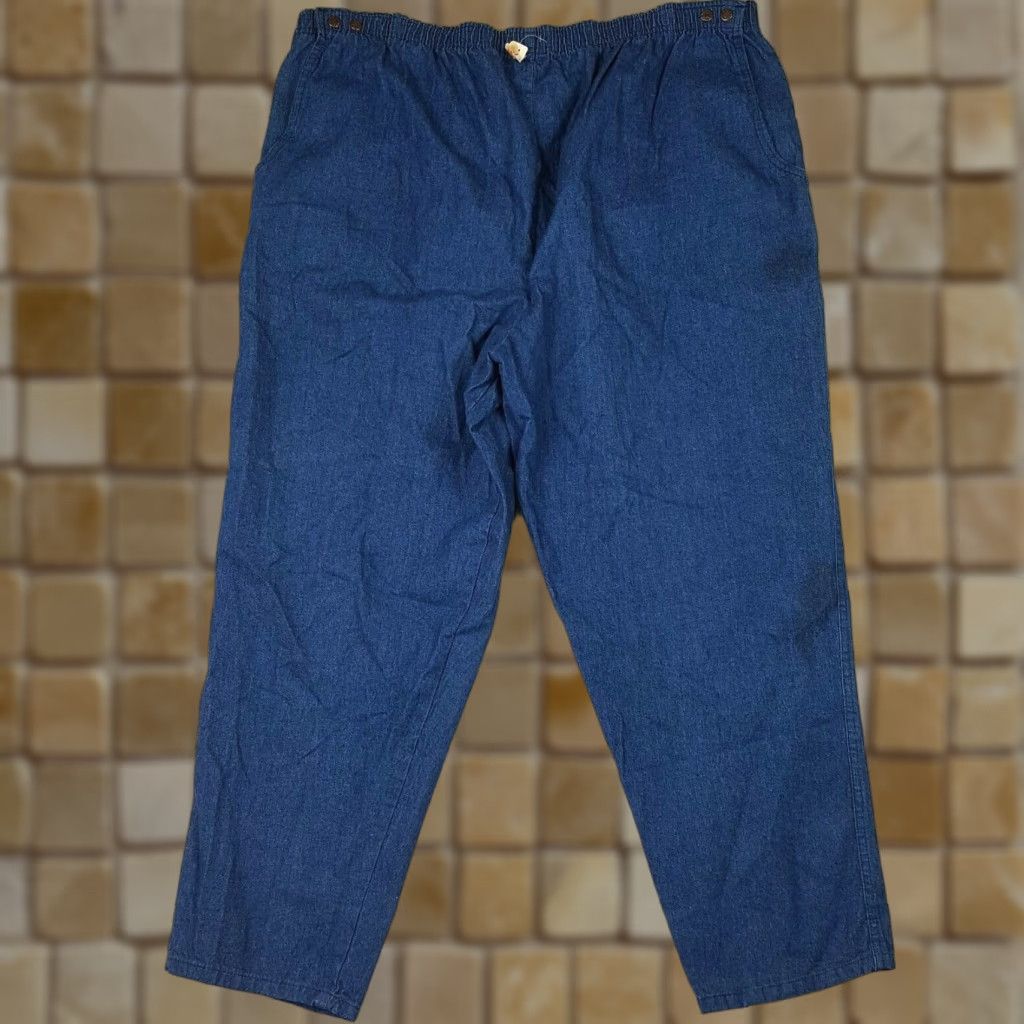Vintage VINTAGE HIGH Denim Jeans 26W Women's Blue 80s Stretch High Waist Tapered Relaxed Pockets Zip Inseam 30" Vintage 80s Blue Jeans Women High Rise 26W Size 26" / US 2 / IT 38 - 1 Thumbnail