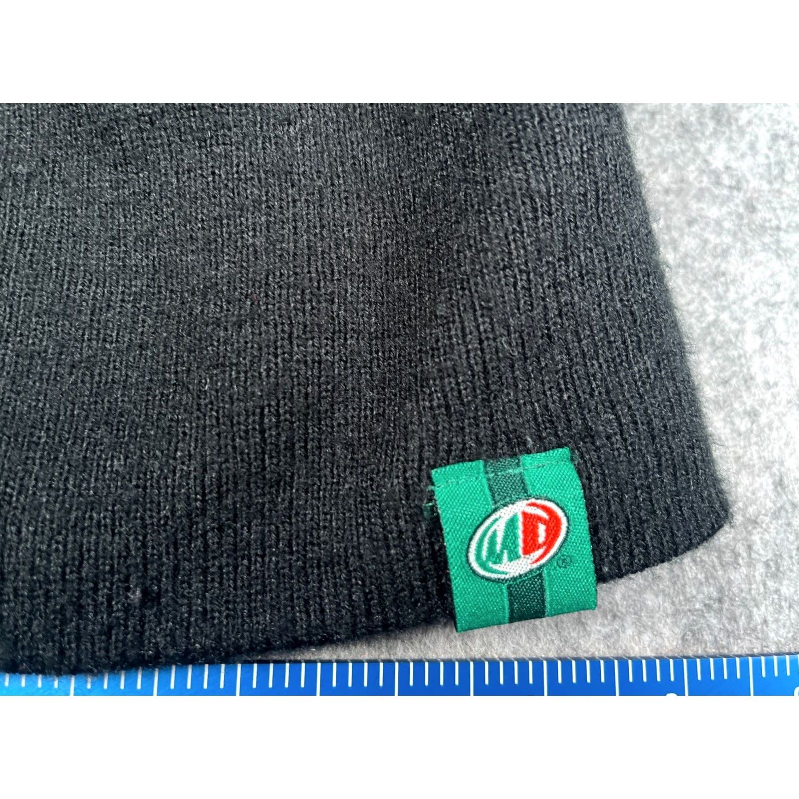Vintage Mountain Dew Beanie Toque Black 100% Acrylic Knit Hat Beanie Mens One Size Winter 90s Skate USA Shoes? Size ONE SIZE - 2 Thumbnail