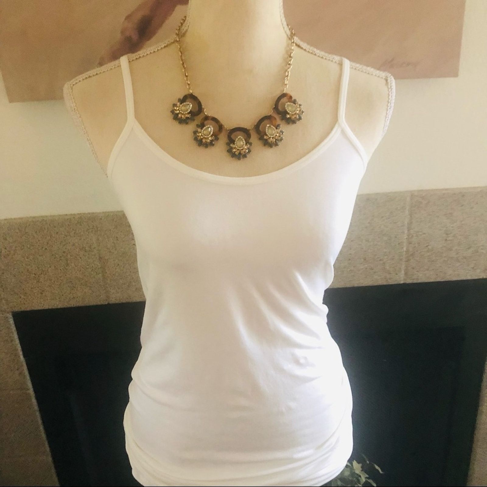 Jewelry Elegant multi tone glass stone animal print gem necklace Size ONE SIZE - 4 Thumbnail