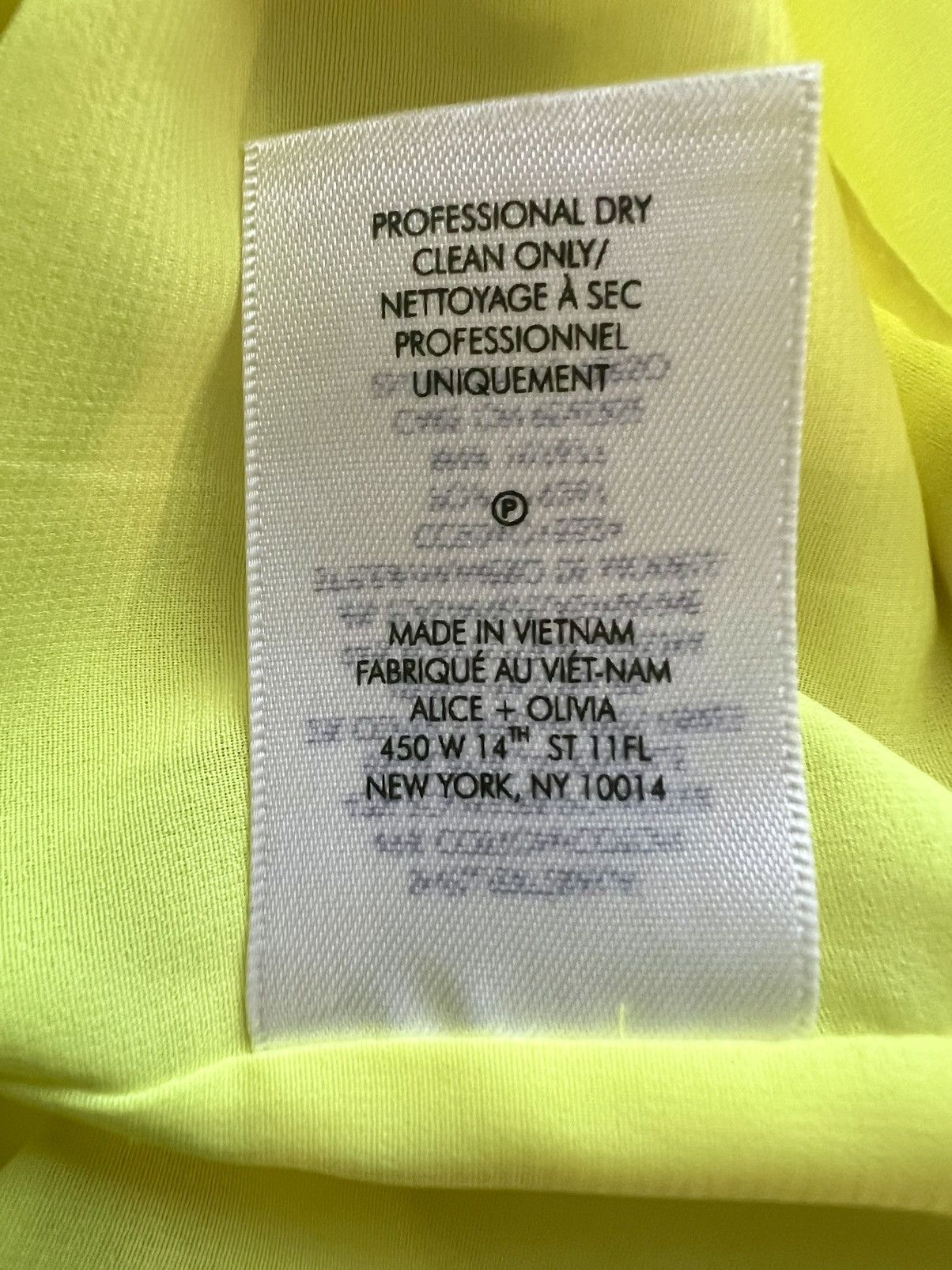 Alice + Olivia Alice + Olivia Clyde Neon Yellow Tweed Mini Dress Size 2 Size XS / US 0-2 / IT 36-38 - 6 Thumbnail