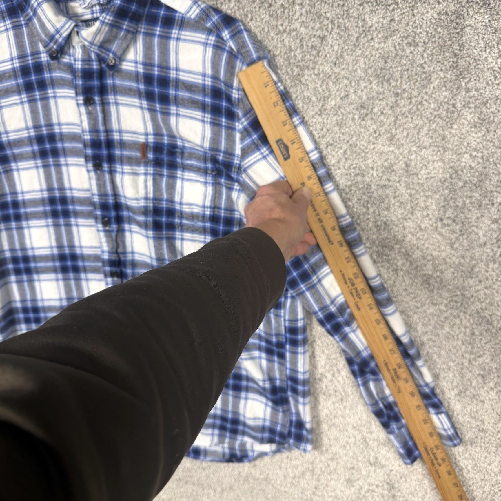 Chaps Chaps Button-Down Shirt Men L Blue Flannel Plaid Long Sleeve Cotton Casual Size US L / EU 52-54 / 3 - 3 Thumbnail