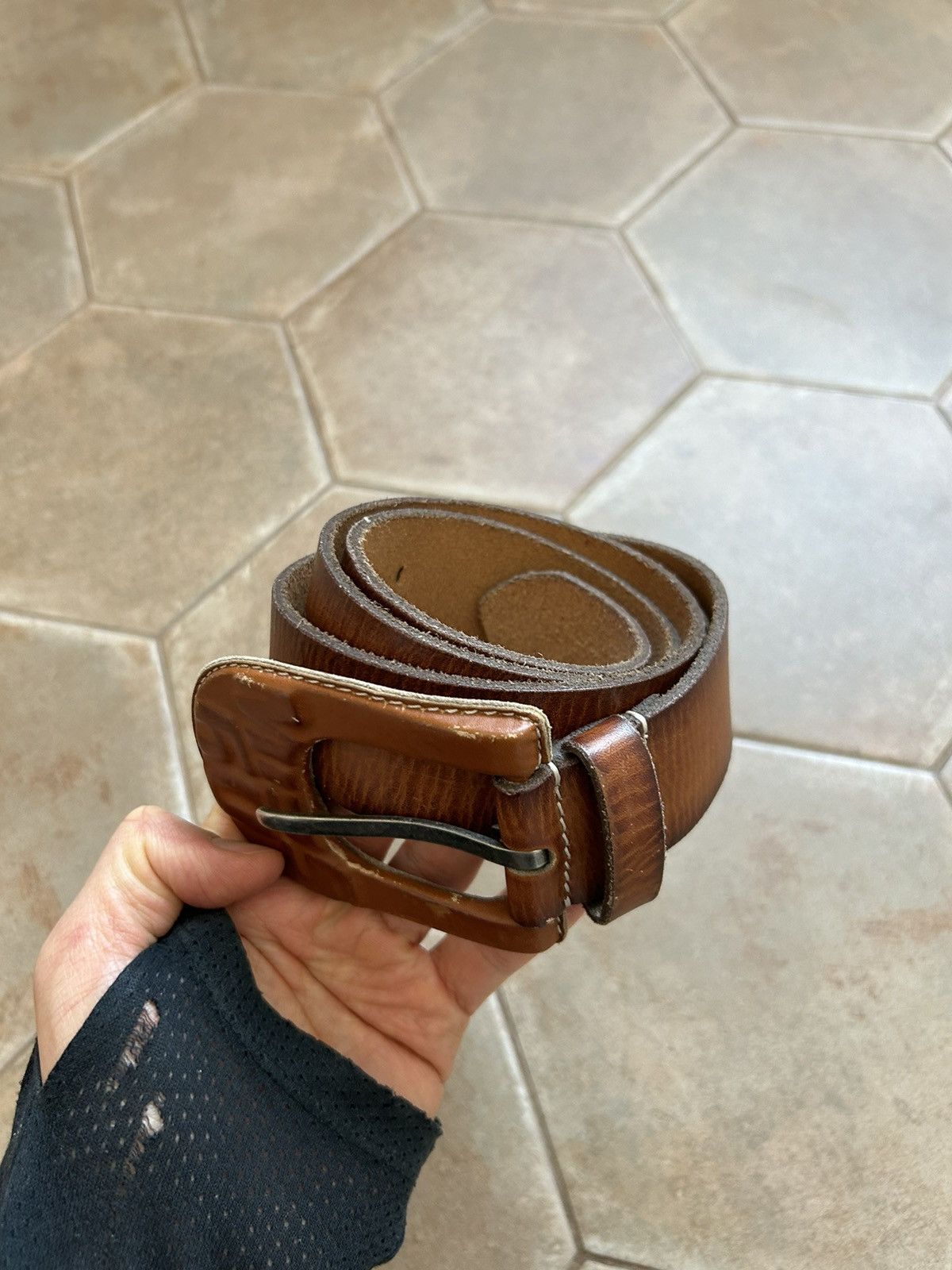 Miss Sixty Vintage Y2K Snake Skin Leather Belt