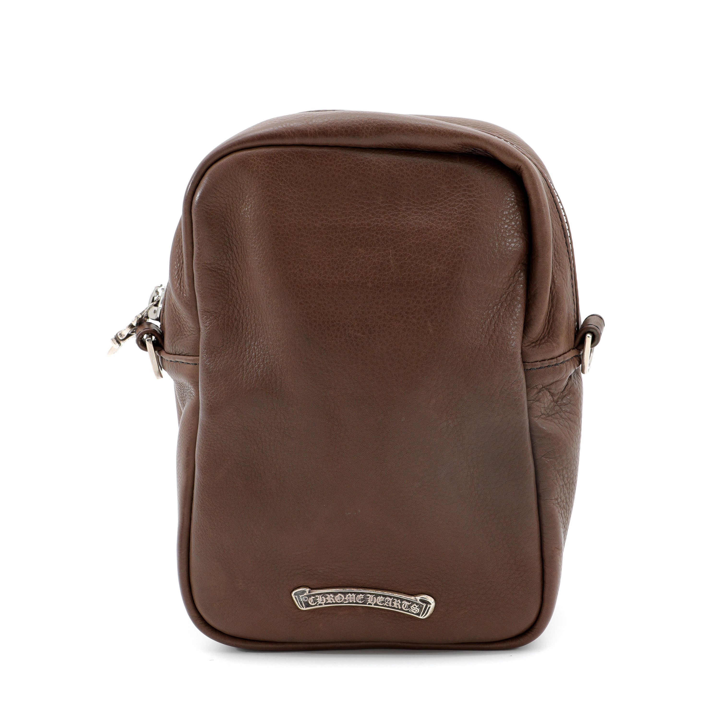 Chrome Hearts Taka Mini Brown Leather Triple Cross Size ONE SIZE - 6 Thumbnail