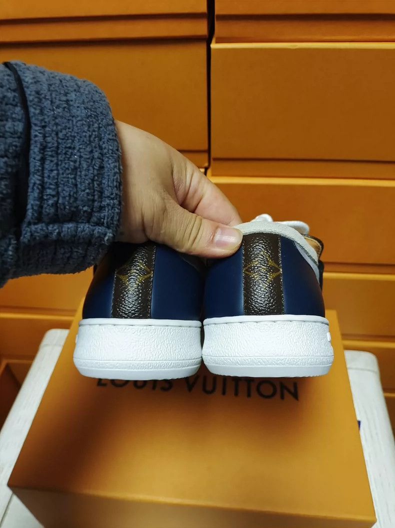 Louis Vuitton LV Leather Lace-Up Sneakers in Size 36.5-2507 Size US 6 / IT 36 - 8 Thumbnail