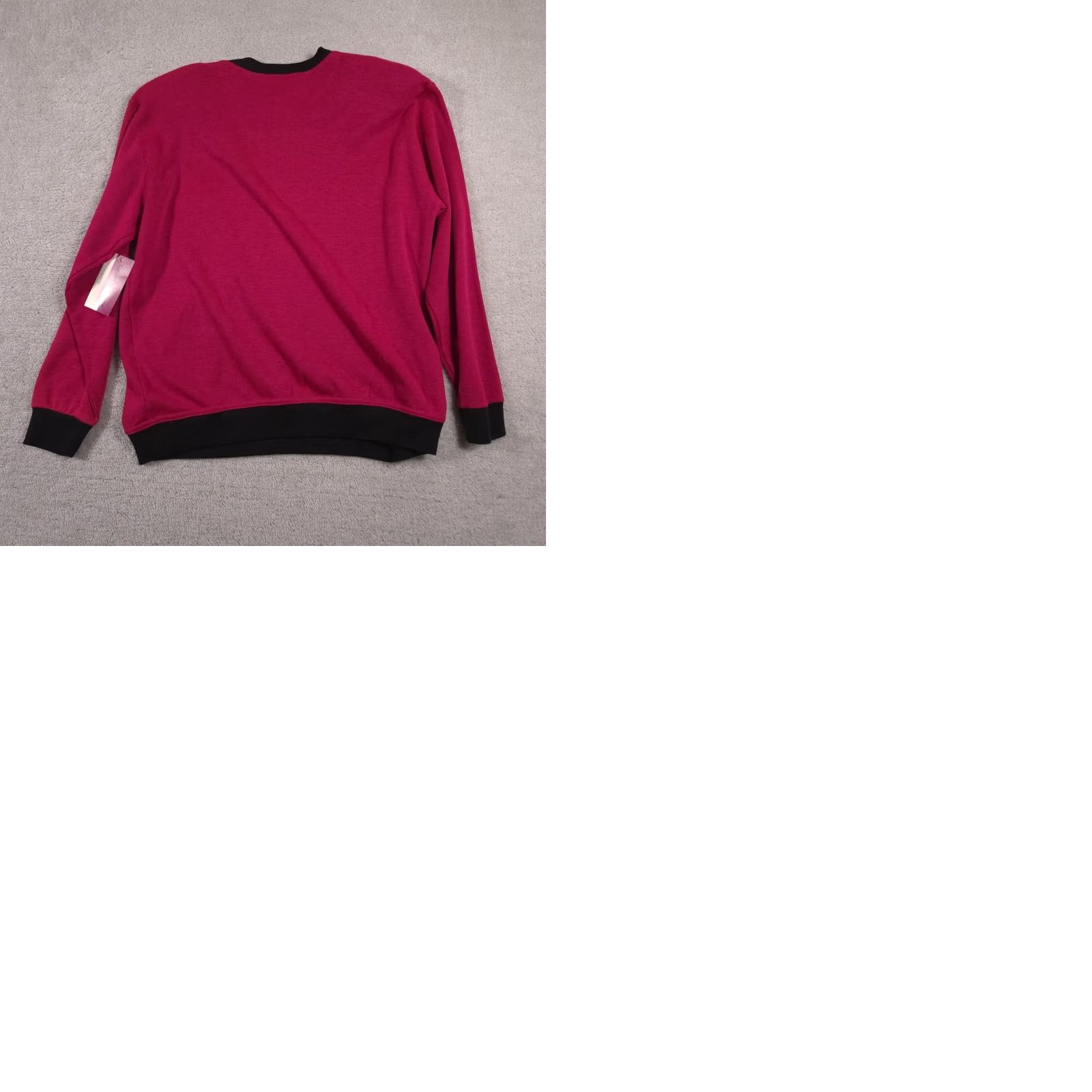 Vintage Cathy Daniels Sweater Womens Large Pink Pocket Long Sleeve NWT Pullover Crew Neck Size L / US 10 / IT 46 - 10 Thumbnail
