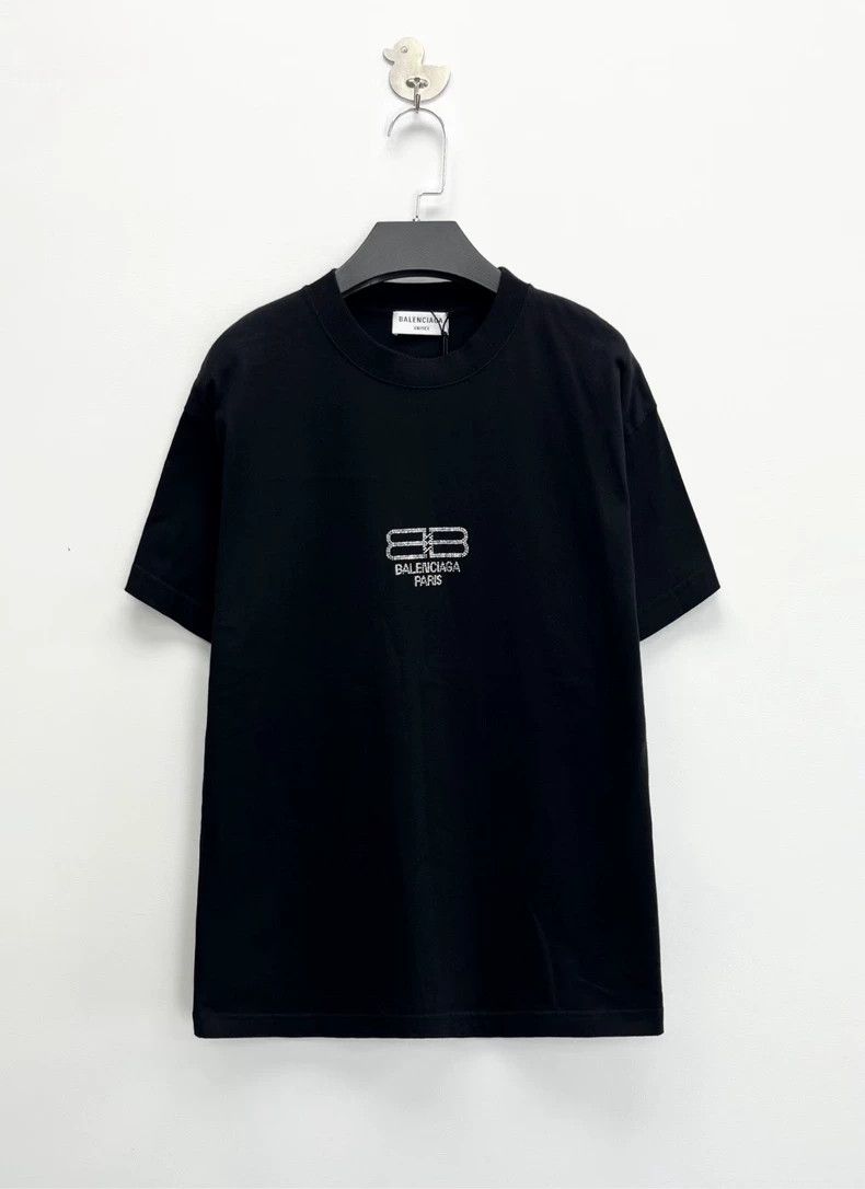 Balenciaga Balenciaga Black rhinestone double-B lock short sleeve Size US XS / EU 42 / 0 - 1 Thumbnail