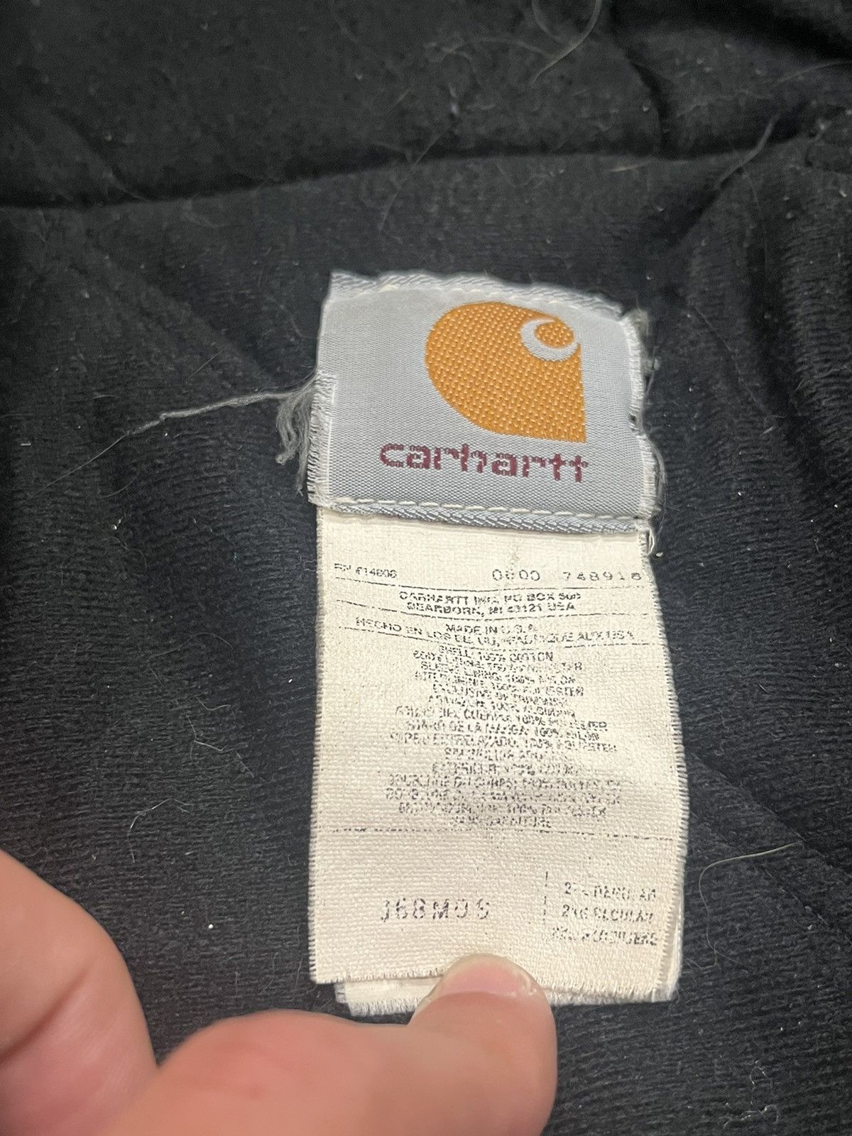 Carhartt × Vintage Carhartt moss/forest green faded hooded jacket hype rare Size US XL / EU 56 / 4 - 7 Thumbnail