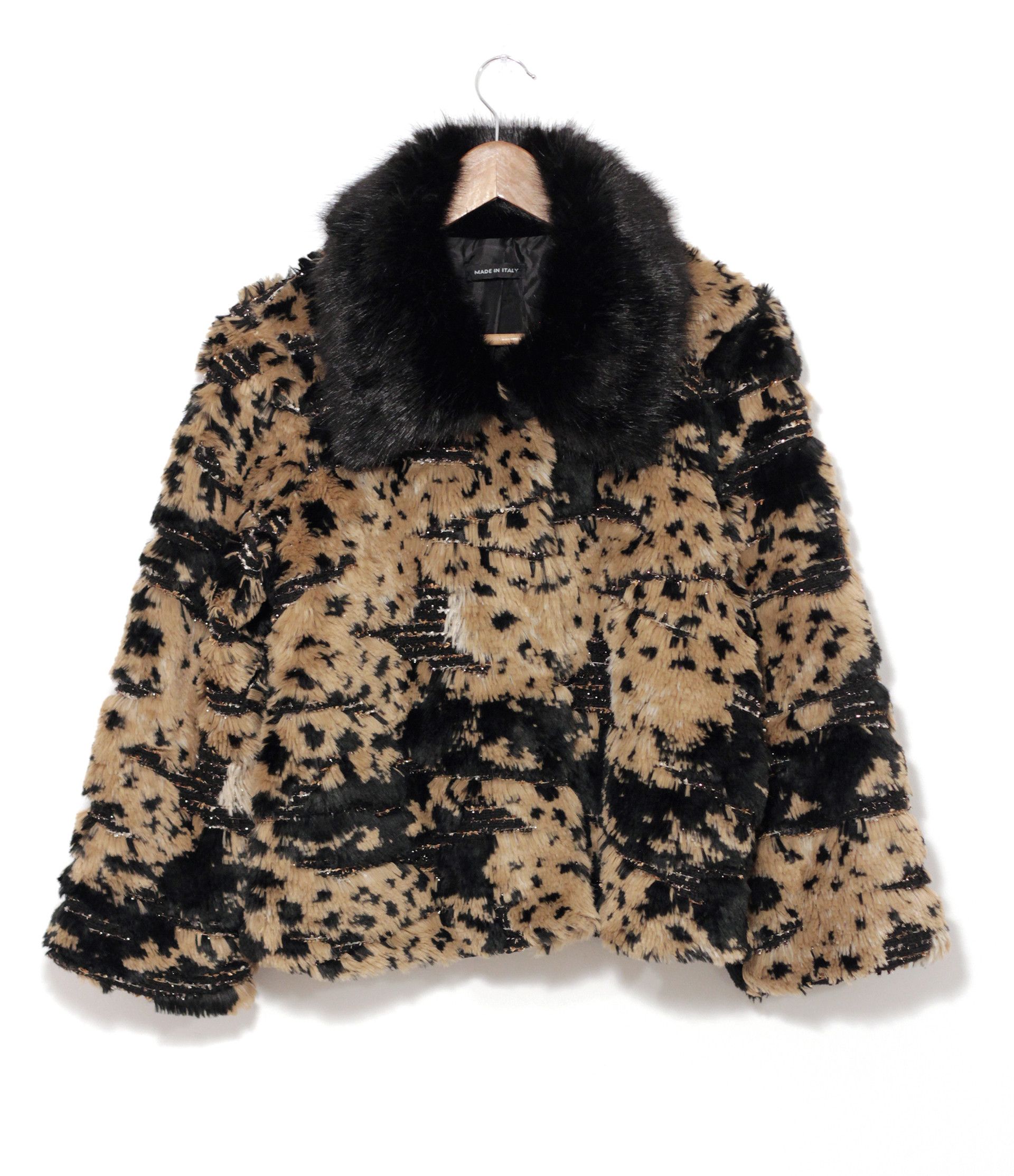 Other Faux fur jacket with tweed, leopard print Size ONE SIZE - 7 Thumbnail