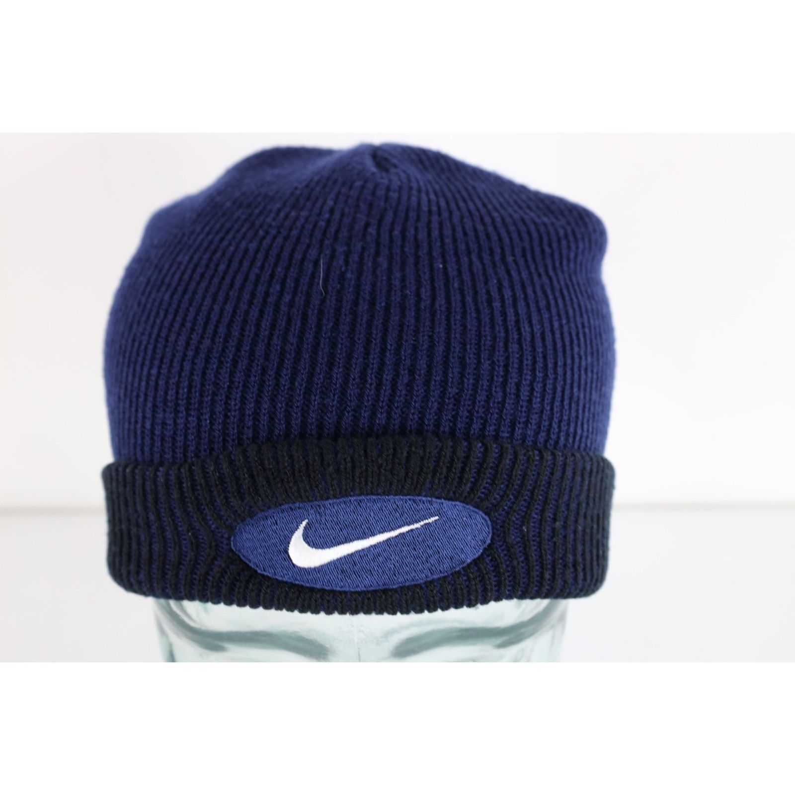 Nike Vintage 90s Nike Travis Scott Mini Swoosh Ribbed Beanie Hat Size ONE SIZE - 1 Thumbnail