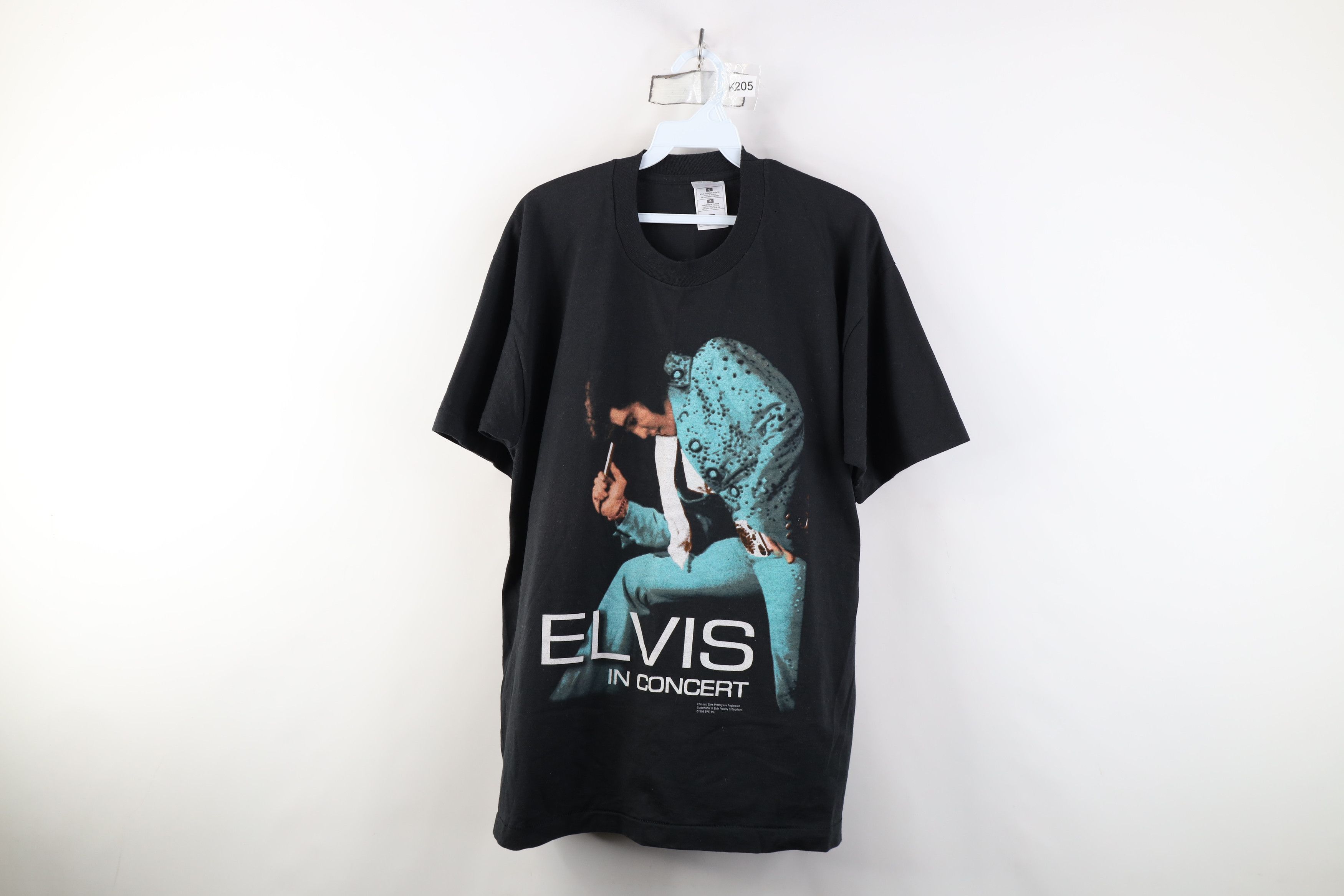 Vintage Vintage 90s Elvis Presley In Concert Short Sleeve T-Shirt Size US L / EU 52-54 / 3 - 1 Thumbnail