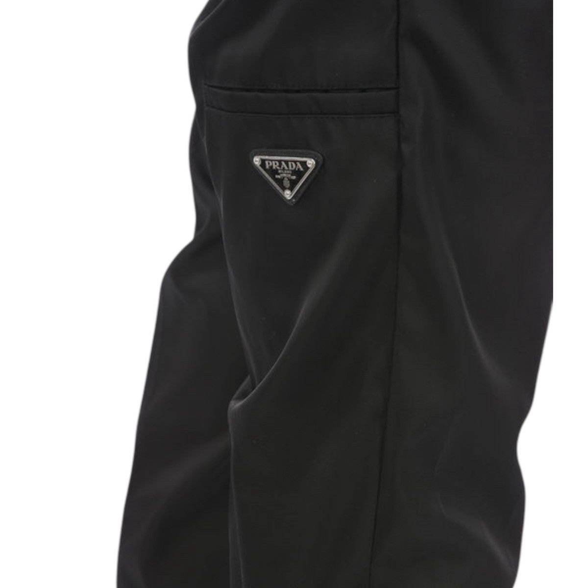 Prada Prada men's nylon trousers with silver logo size IT 38 Size US 26 / EU 42 - 4 Thumbnail