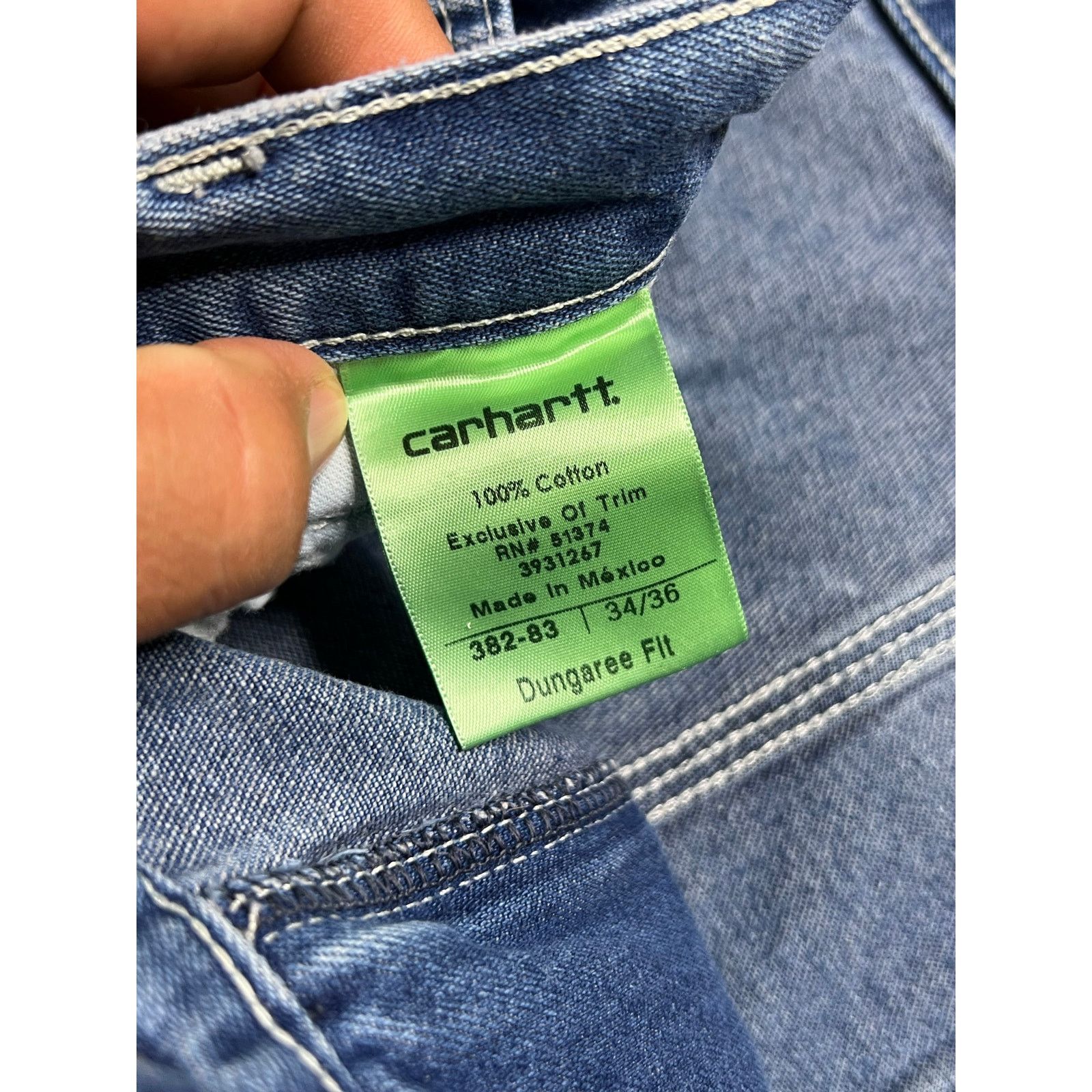 Carhartt Carhartt Double Knee Dungaree Fit Jeans 34x36 Workwear Denim Size US 34 / EU 50 - 5 Thumbnail
