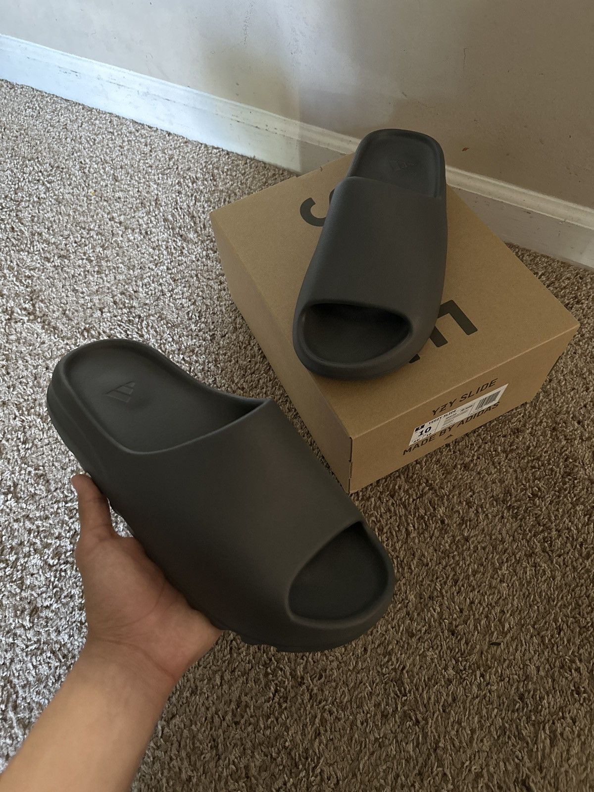 Adidas × Kanye West Yeezy Slides | Grailed