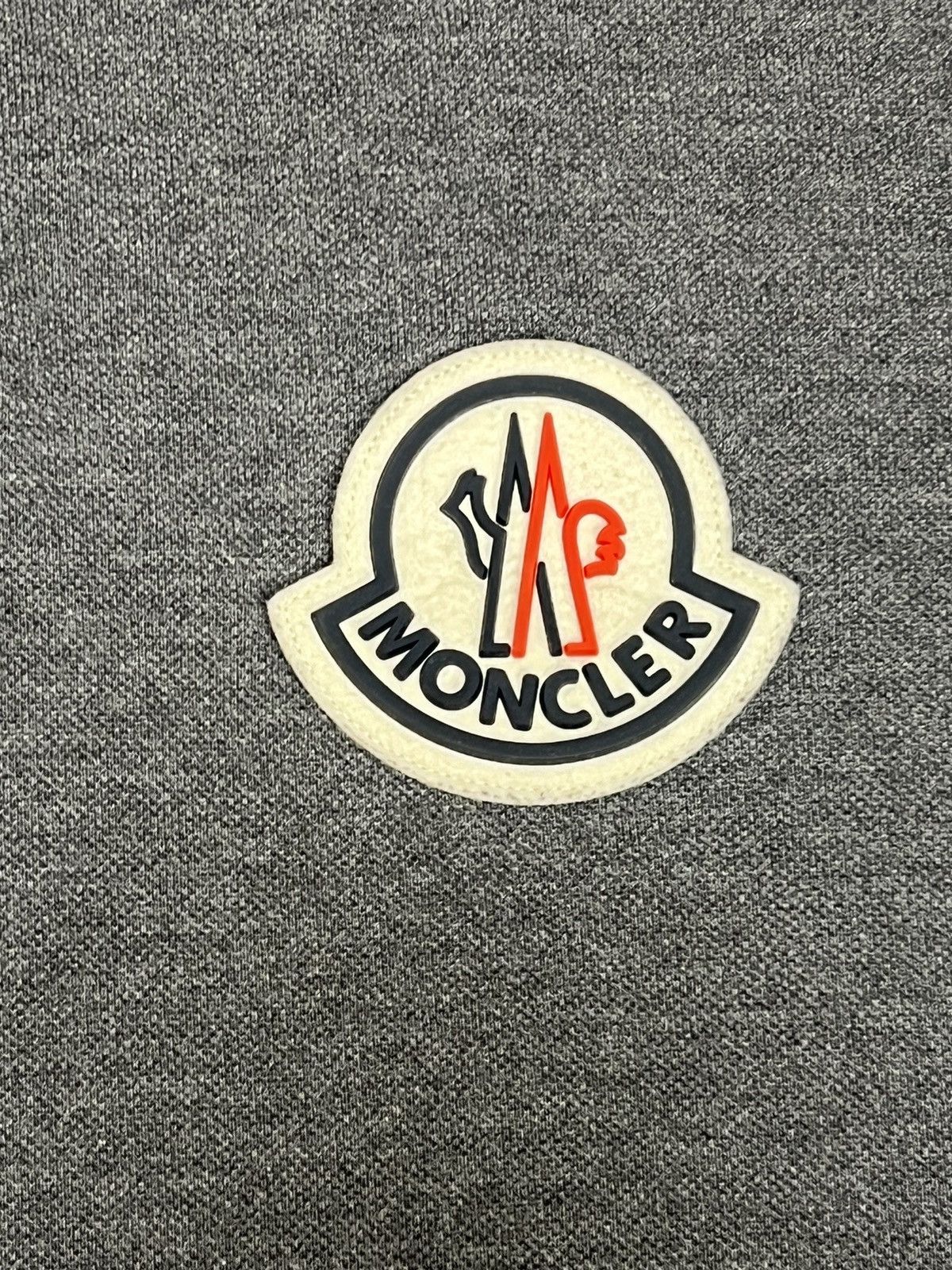 Moncler Moncler Polo Big Logo Rare Size US L / EU 52-54 / 3 - 11 Thumbnail