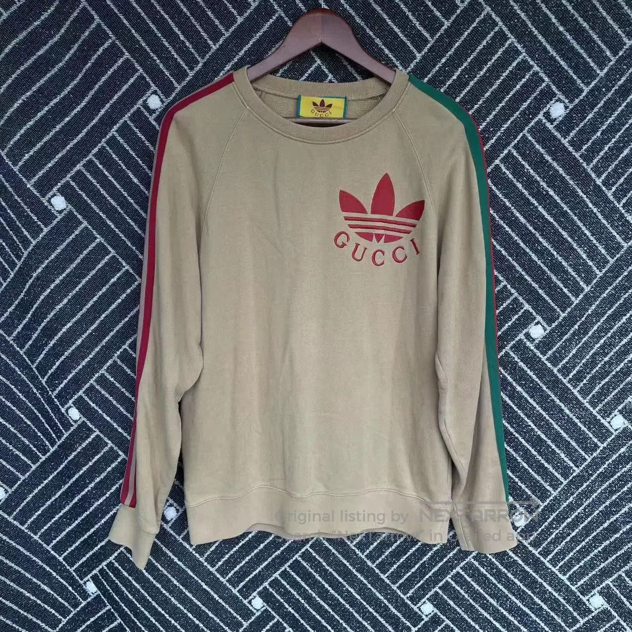Gucci Gucci x adidas SS22 Logo Crewneck Sweatshirt. Size US M / EU 48-50 / 2 - 1 Thumbnail