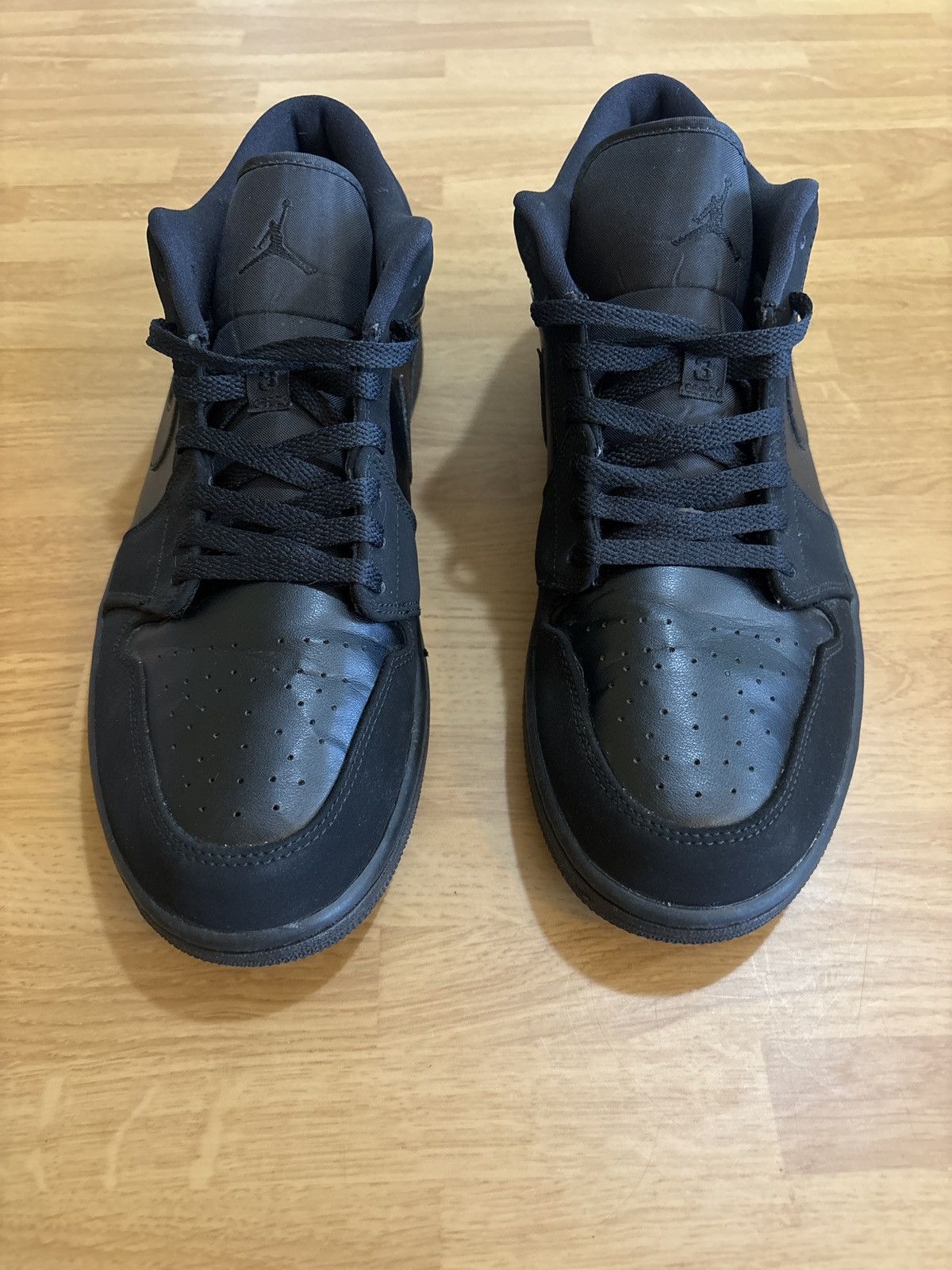 Jordan Brand × Nike Jordan 1 Retro Low Triple Black Size US 13 / EU 46 - 5 Thumbnail