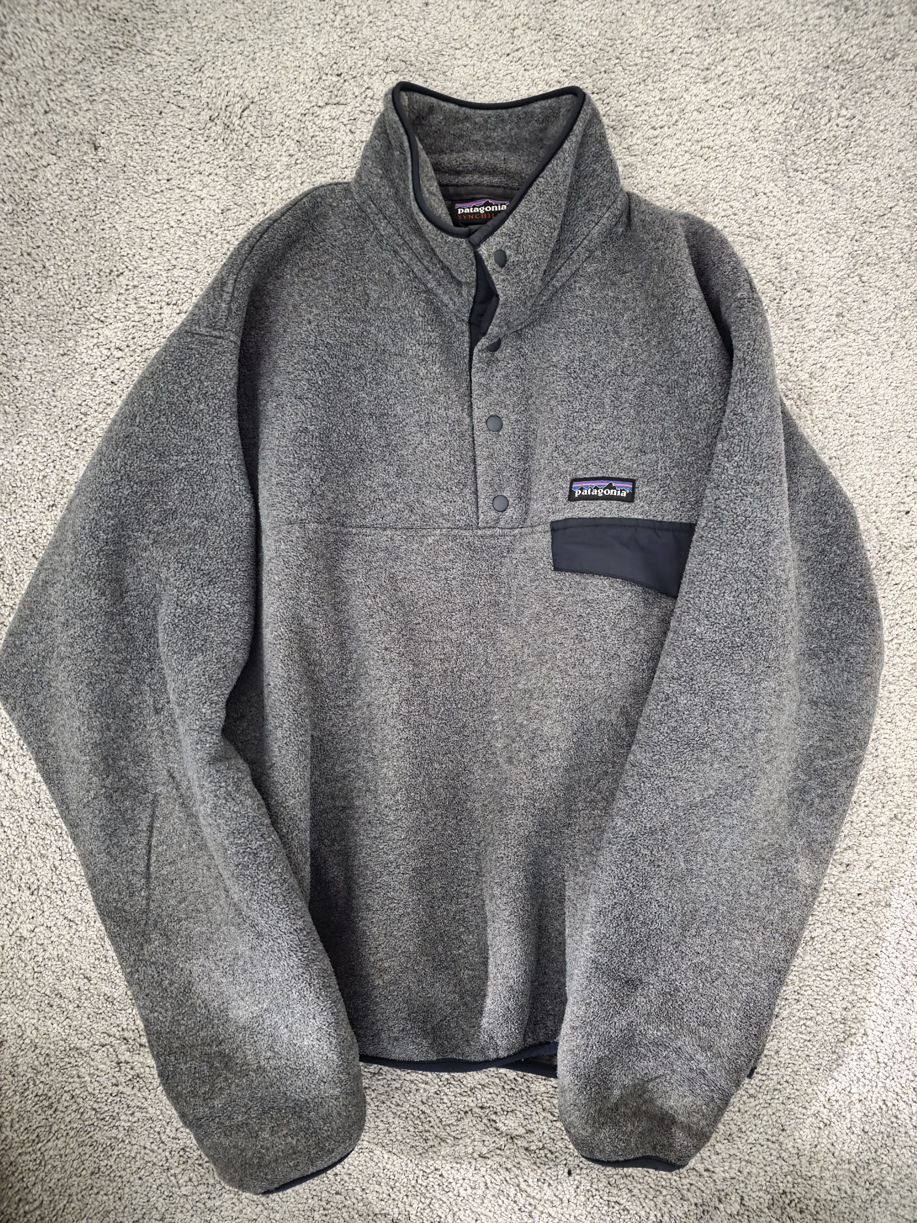 Patagonia Patagonia gray synchilla Size US S / EU 44-46 / 1 - 1 Thumbnail