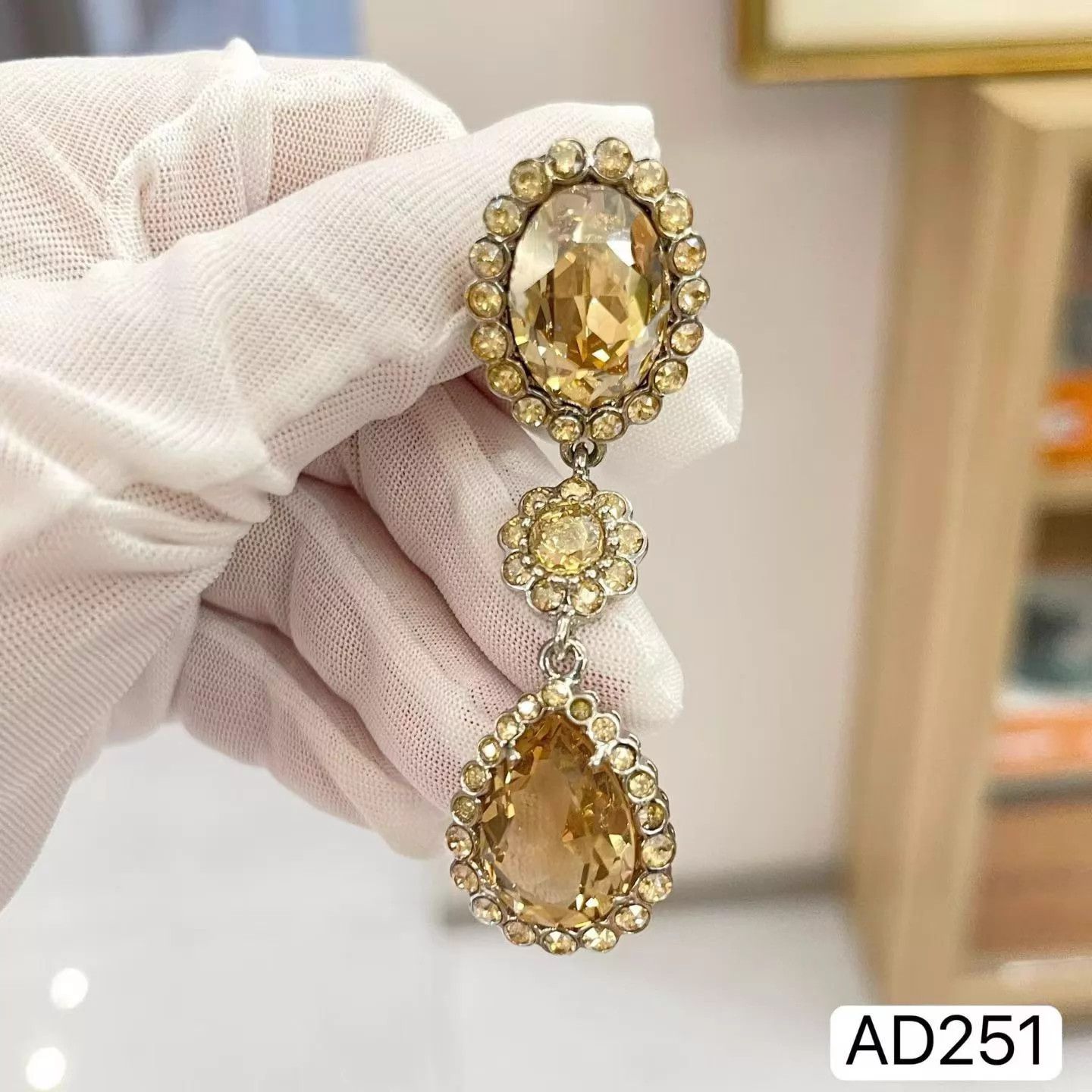 Miu Miu MIU MIU Crystal Gem Limited Edition Earrings New Size ONE SIZE - 3 Thumbnail
