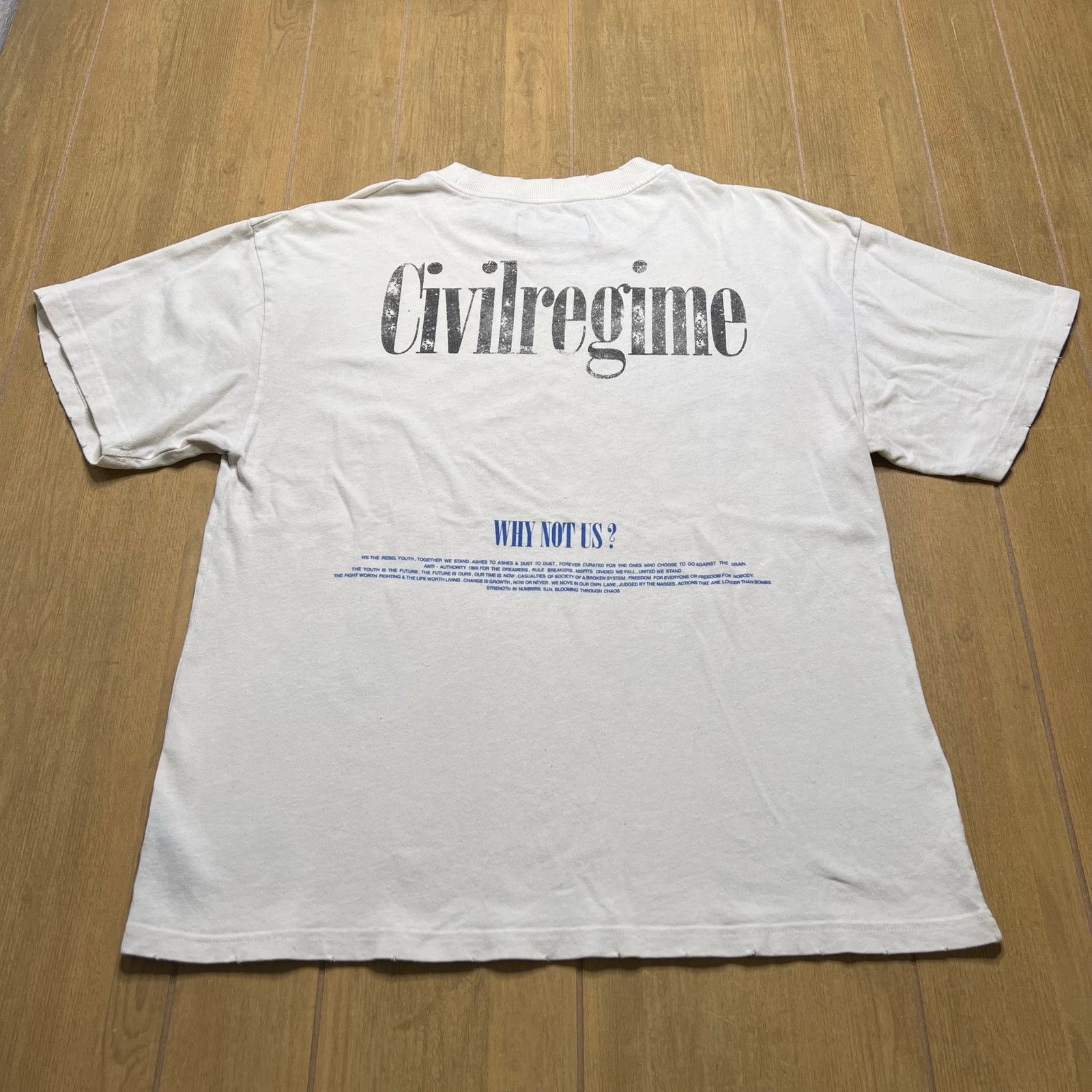 Civil Regime Civil Regime Blooming Through Chaos Skeleton T Shirt M Y2K Size US M / EU 48-50 / 2 - 6 Thumbnail