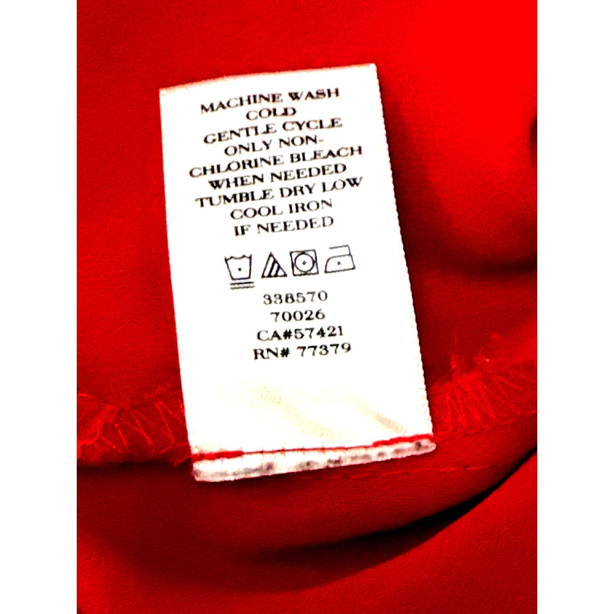 Ann Taylor Ann Taylor XL Red Chic Sleeveless Layered Tank Top V Neck Sh Size XL / US 12-14 / IT 48-50 - 11 Thumbnail