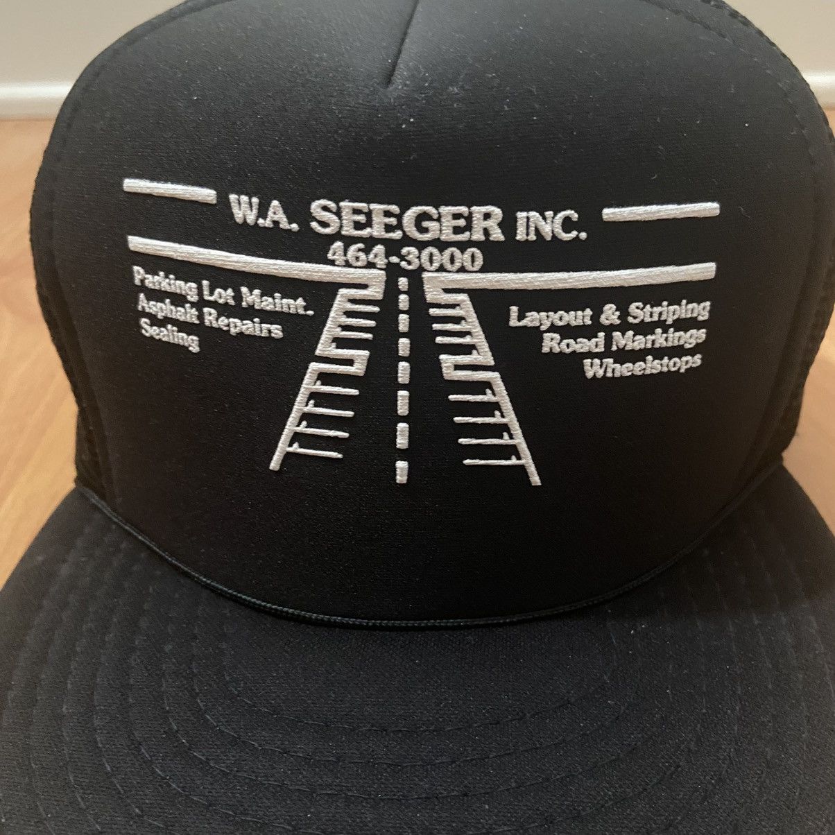 Vintage Vintage W.A. Seeger Inc. Construction Logo Trucker Hat Size ONE SIZE - 7 Thumbnail