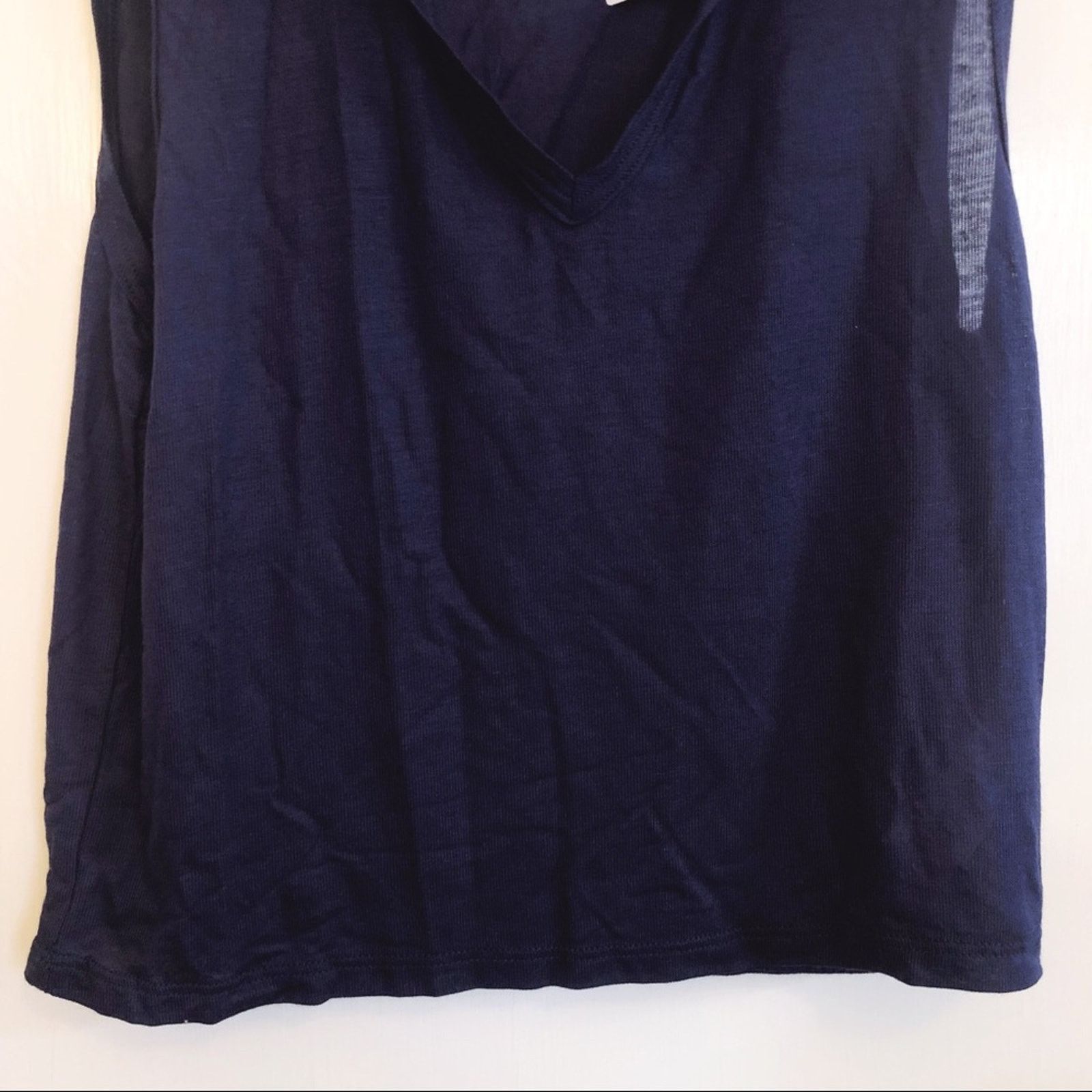 Urban Outfitters Urban Outfitters Navy Collar Tank Top Size S / US 4 / IT 40 - 6 Thumbnail
