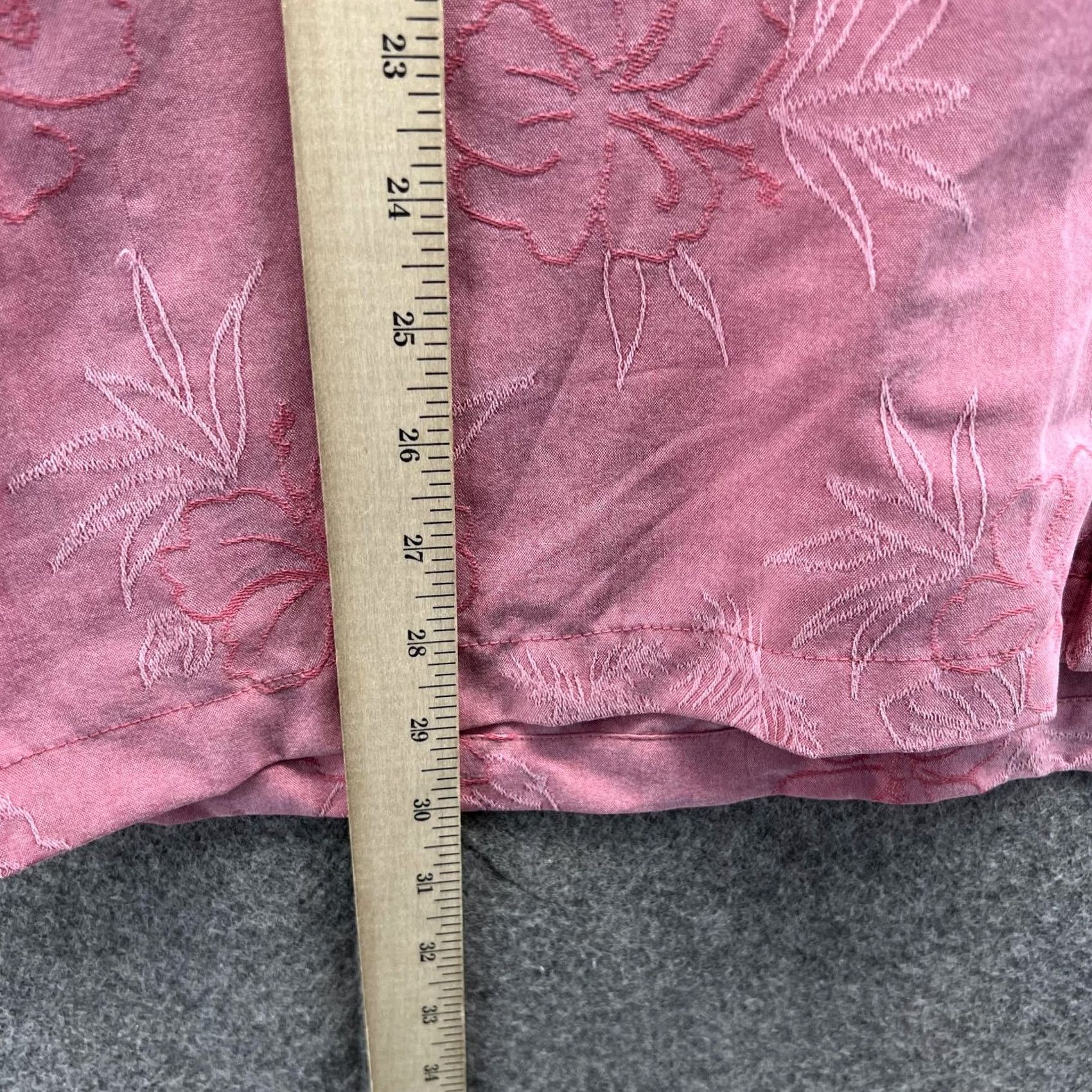 Tommy Bahama VINTAGE Tommy Bahama Shirt Men M Floral Pink Button-Down Embroidered Tencel Size US M / EU 48-50 / 2 - 7 Thumbnail