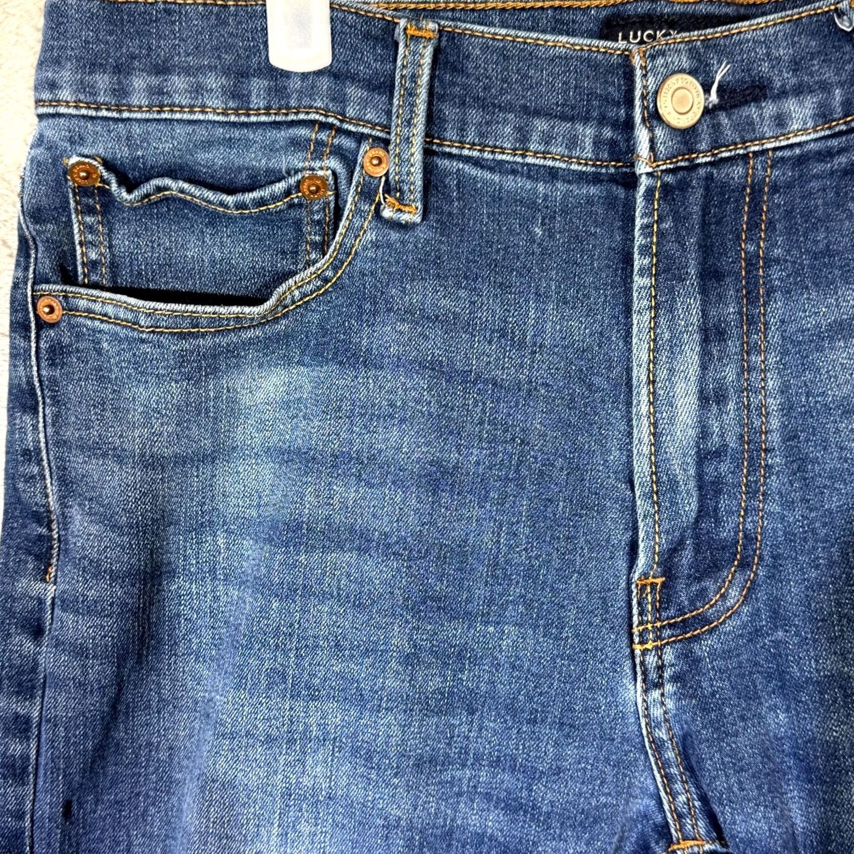 Lucky Brand Lucky Brand 410 Jeans Men’s 32x30 Blue Denim Athletic Slim Mid-Rise Straight Size US 32 / EU 48 - 3 Thumbnail