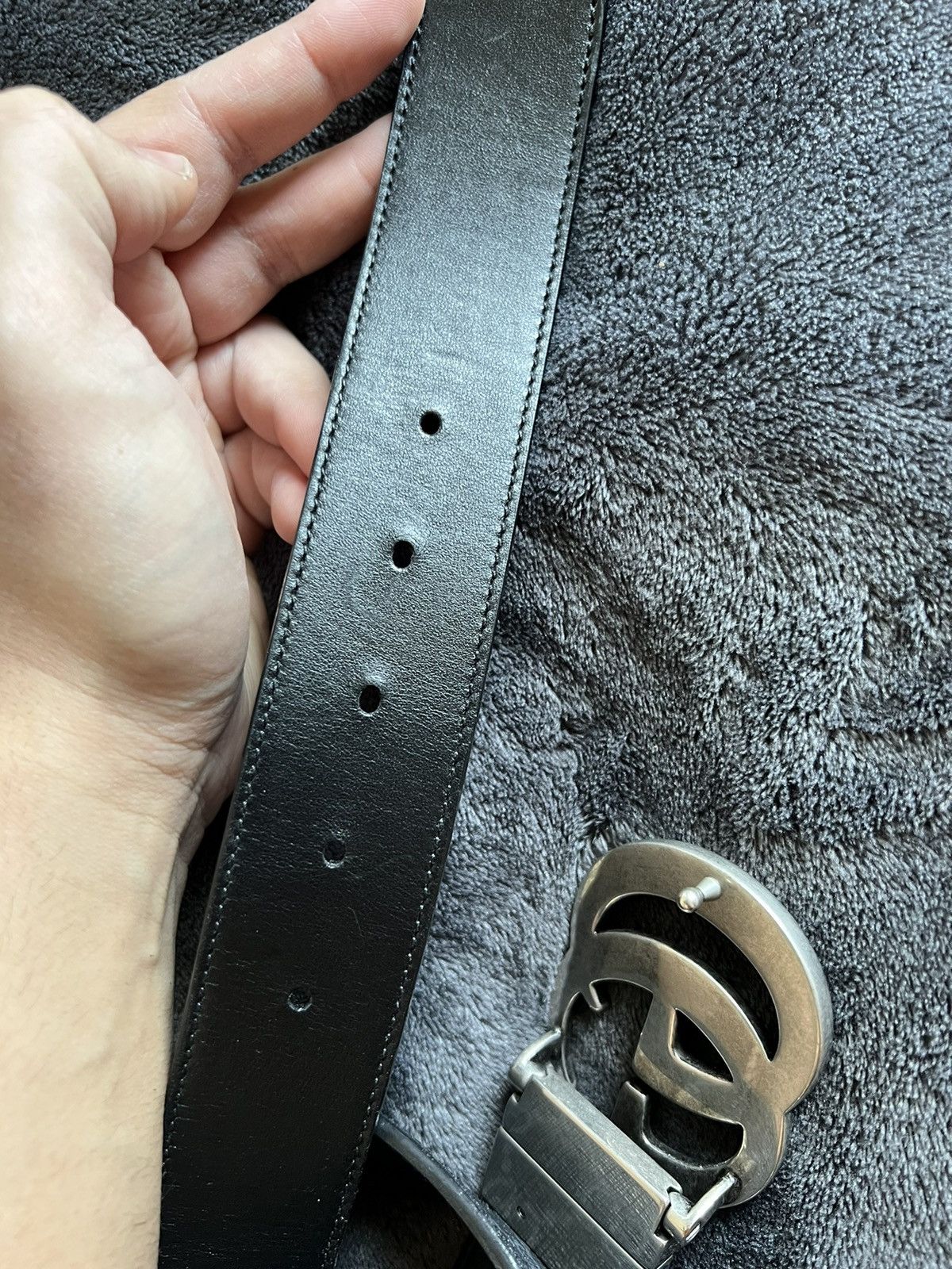 Gucci GUCCI GG MARMONT REVERSIBLE BELT Size 40 - 14 Thumbnail