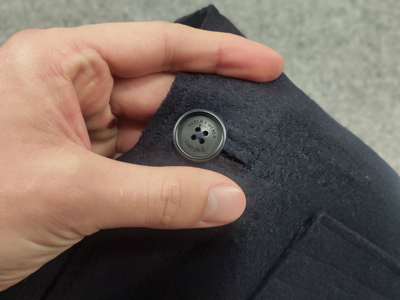 Weber Weber + Weber Sartoria WW blue button wool blazer Jacket Size US M / EU 48-50 / 2 - 17 Thumbnail