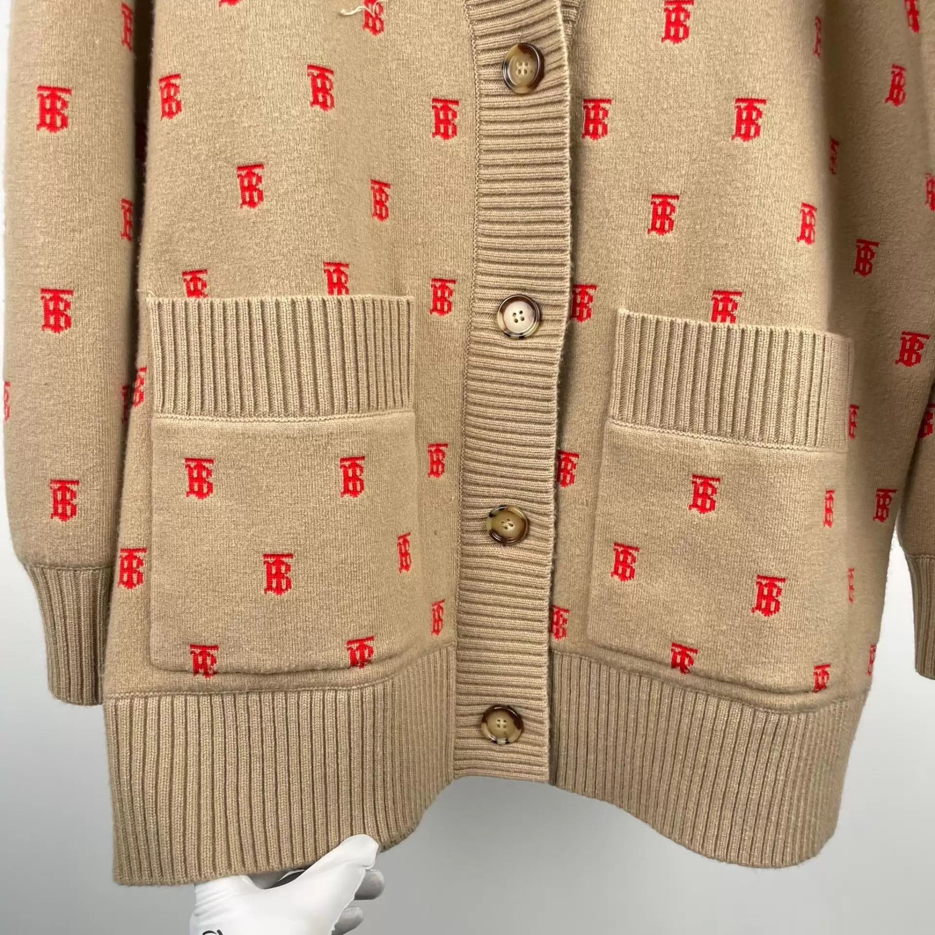 Burberry Burberry Brown Wool Knit Cardigan L Size L / US 10 / IT 46 - 3 Thumbnail