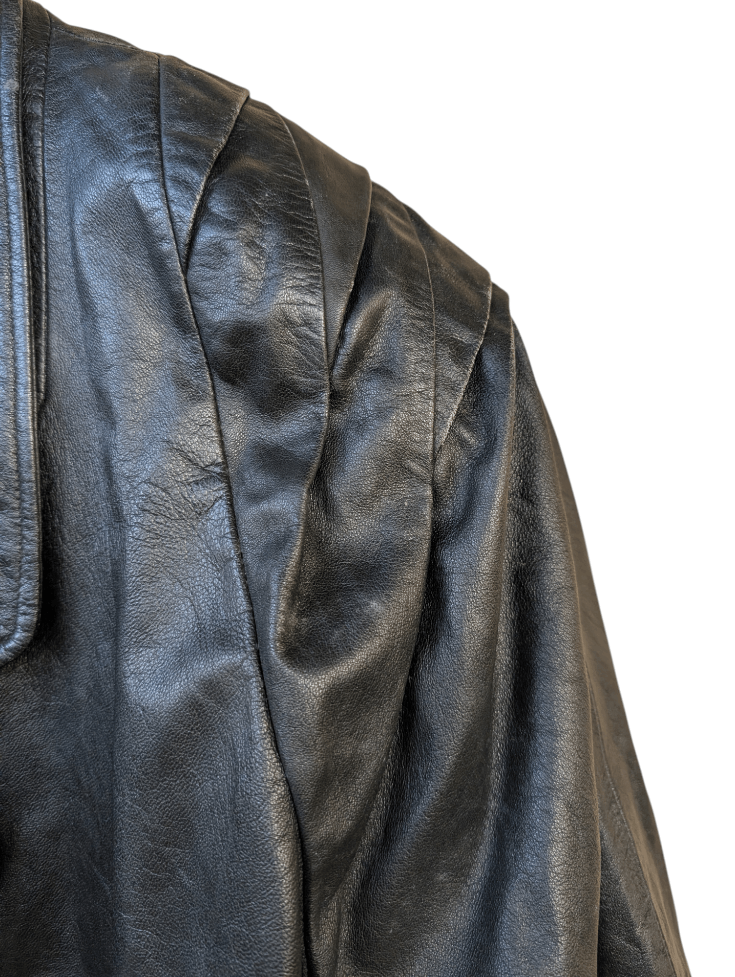 Japanese Brand Vintage Leather Long Jacket Size US XL / EU 56 / 4 - 12 Thumbnail