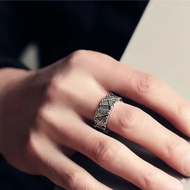Other Classic Metal Carving Ring Size ONE SIZE - 4 Thumbnail