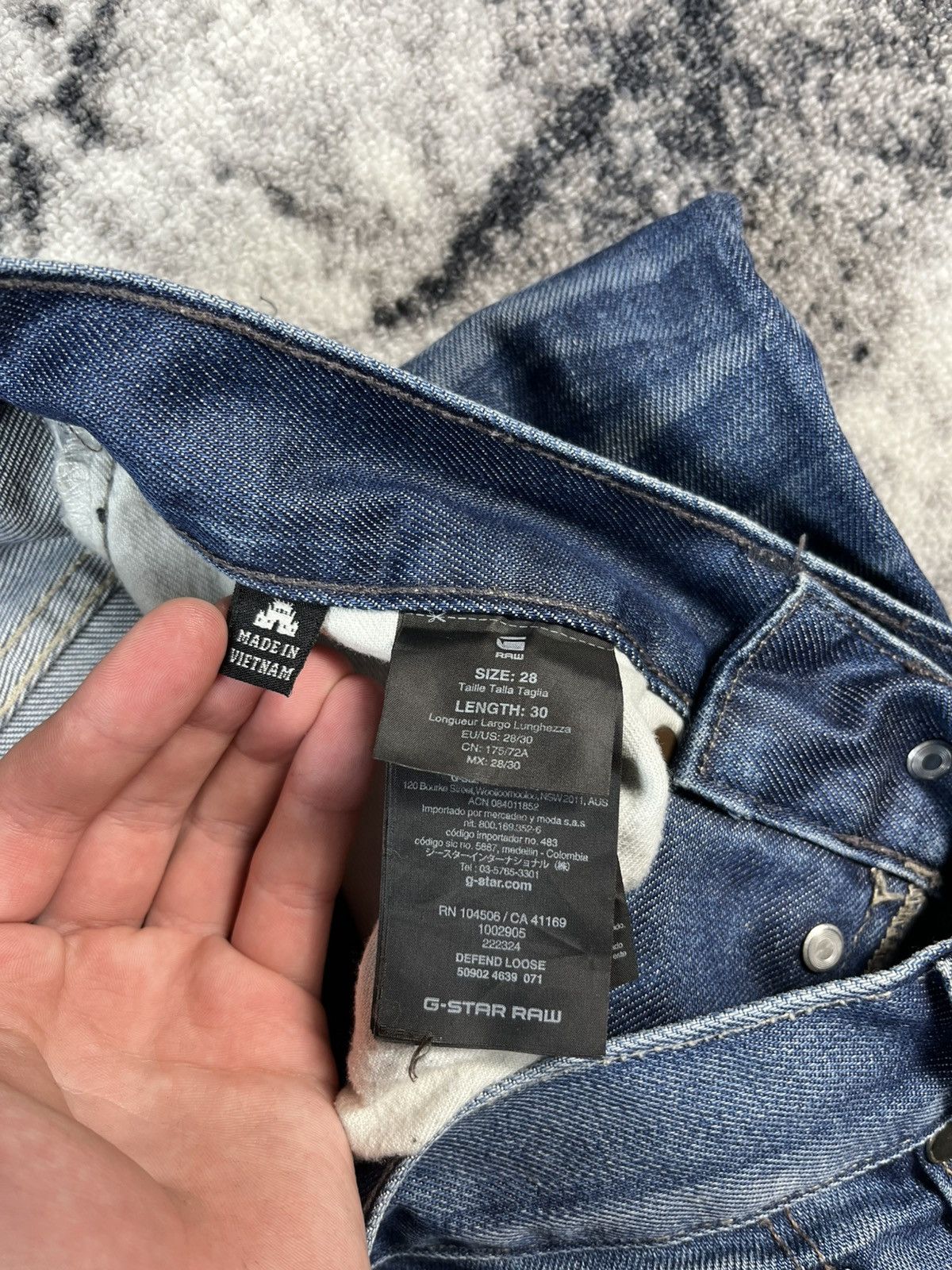 G-Star G-Star Raw Jeans 28x30 Faded Distressed Denim Size US 28 / EU 44 - 8 Thumbnail